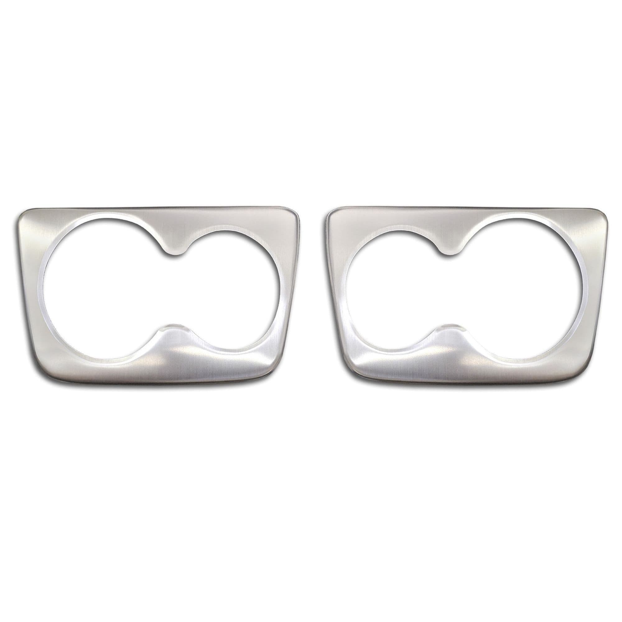 Cup holder frame — Silver, Stainless steel, Brushed