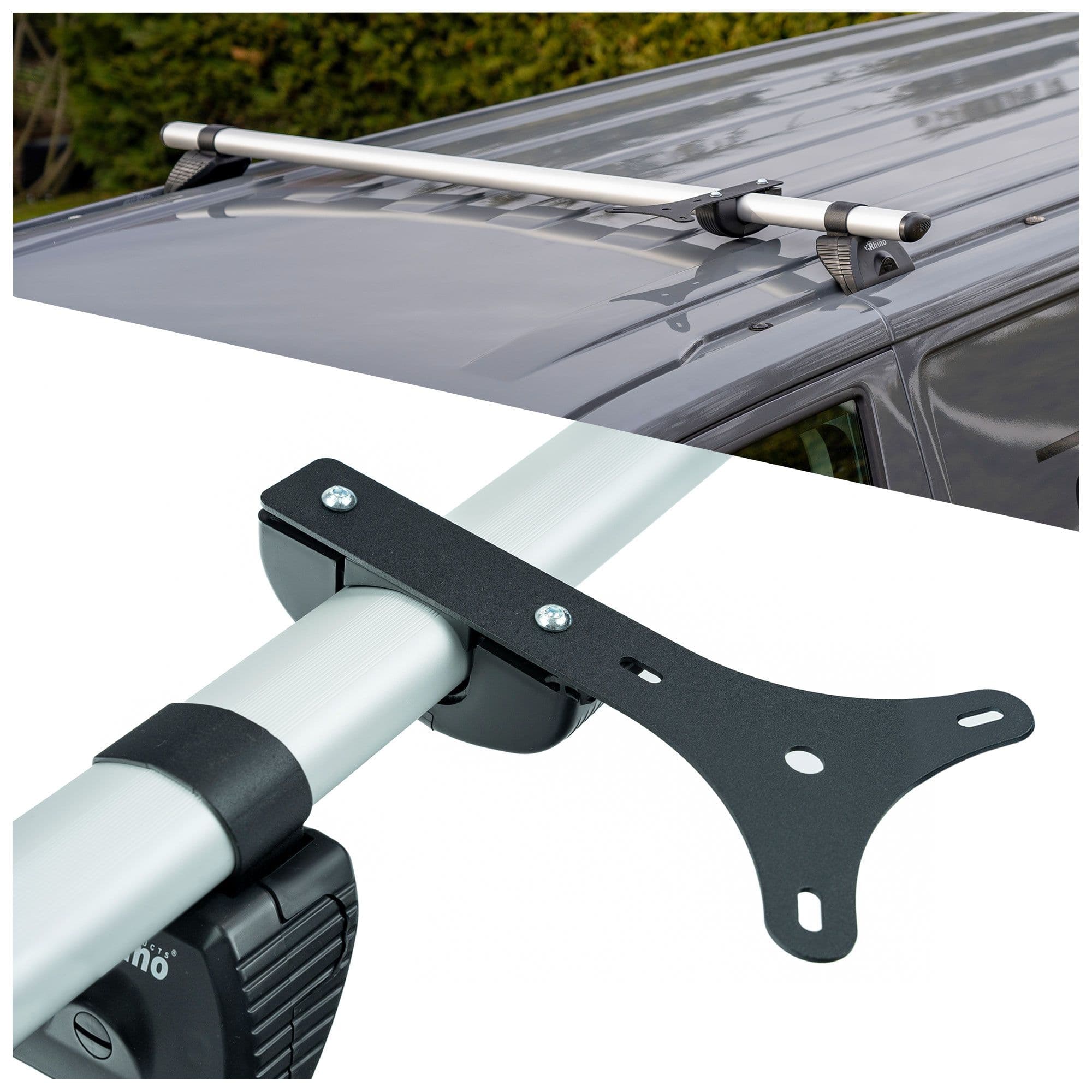Warning light bracket KammBar & KammRack — Black, Steel, Powder-coated
