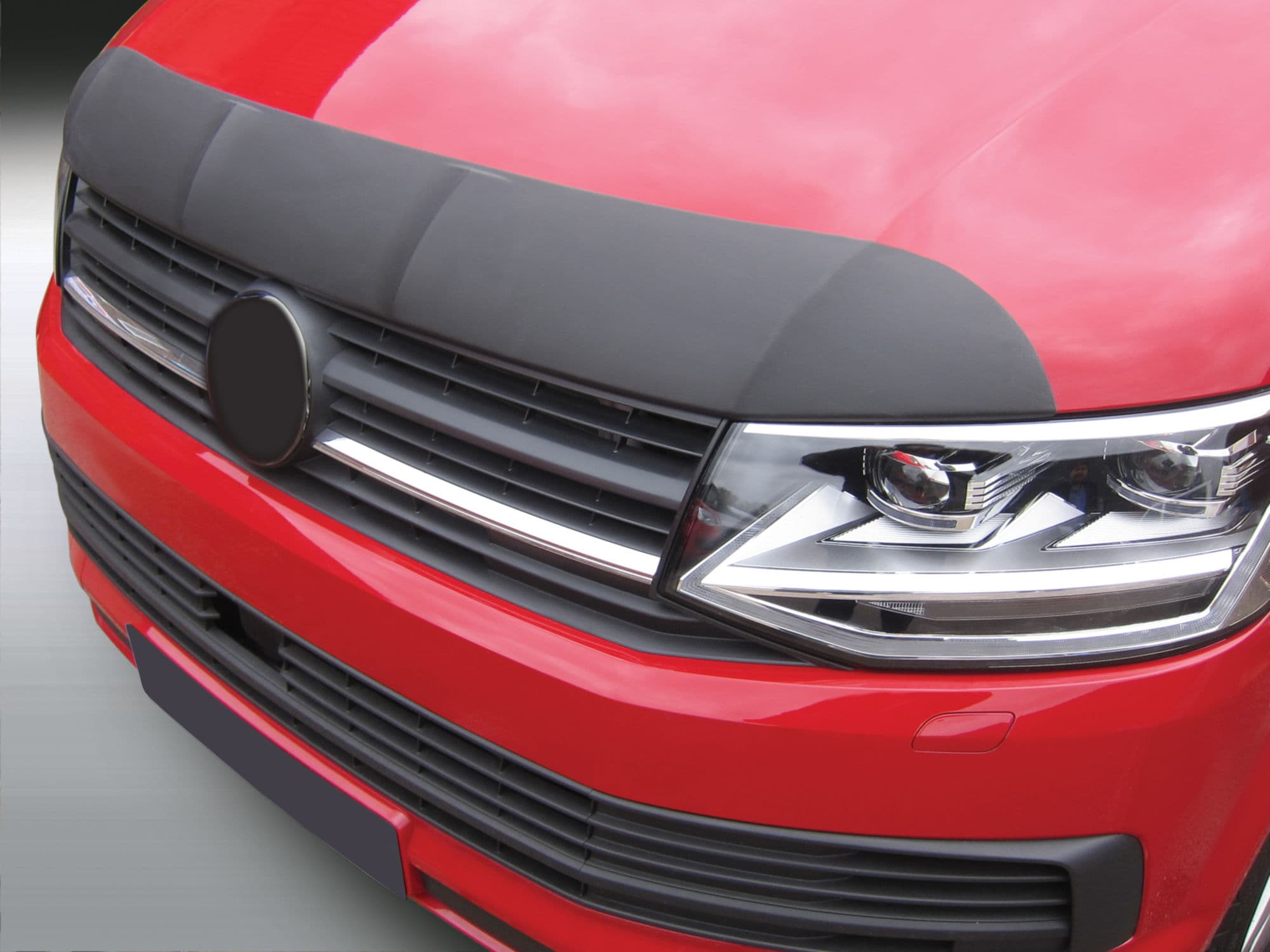 Bonnet guard — Black, ABS plastic, Matte