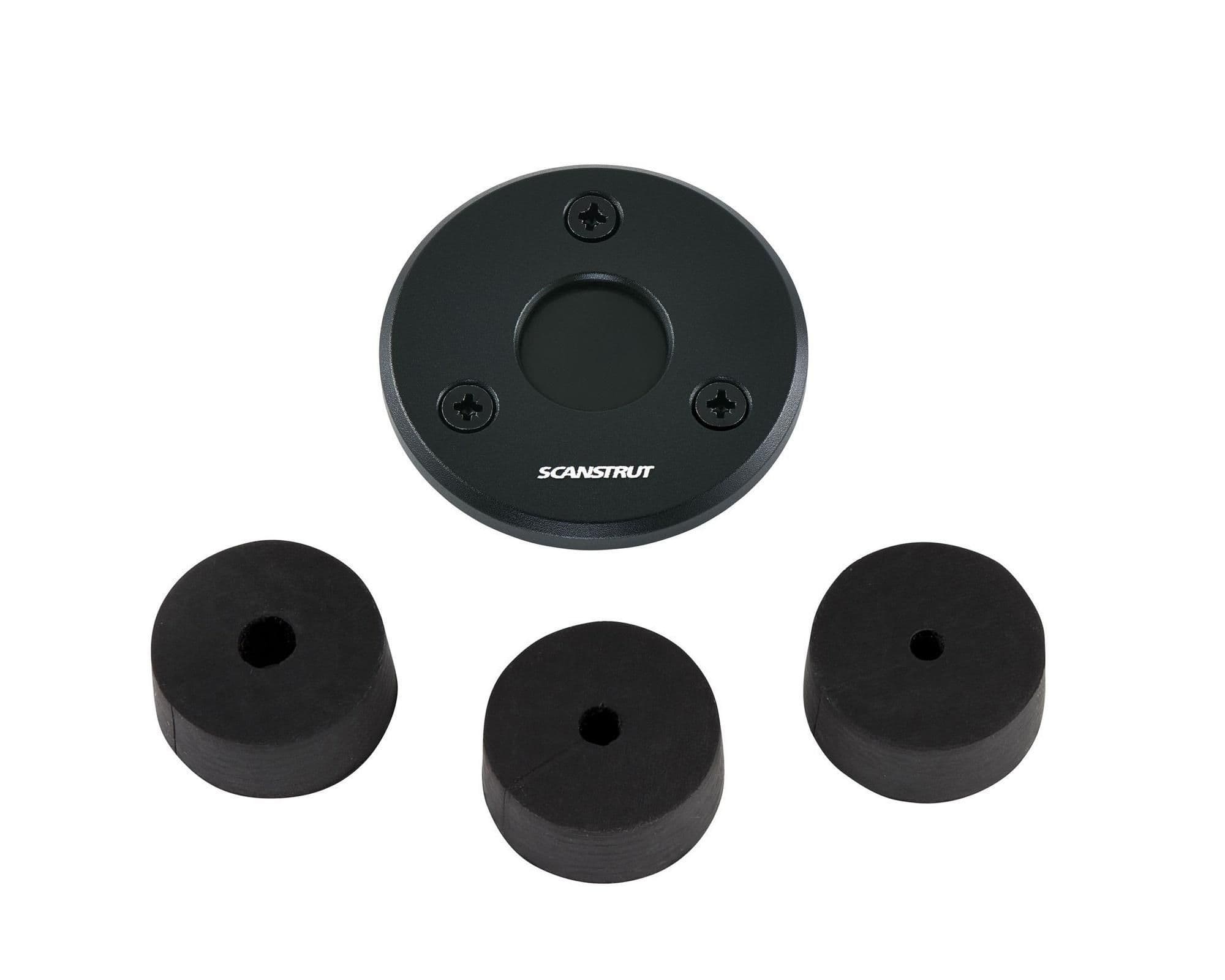Flat waterproof cable gland Deck Seals — Black, Aluminum, Anodized