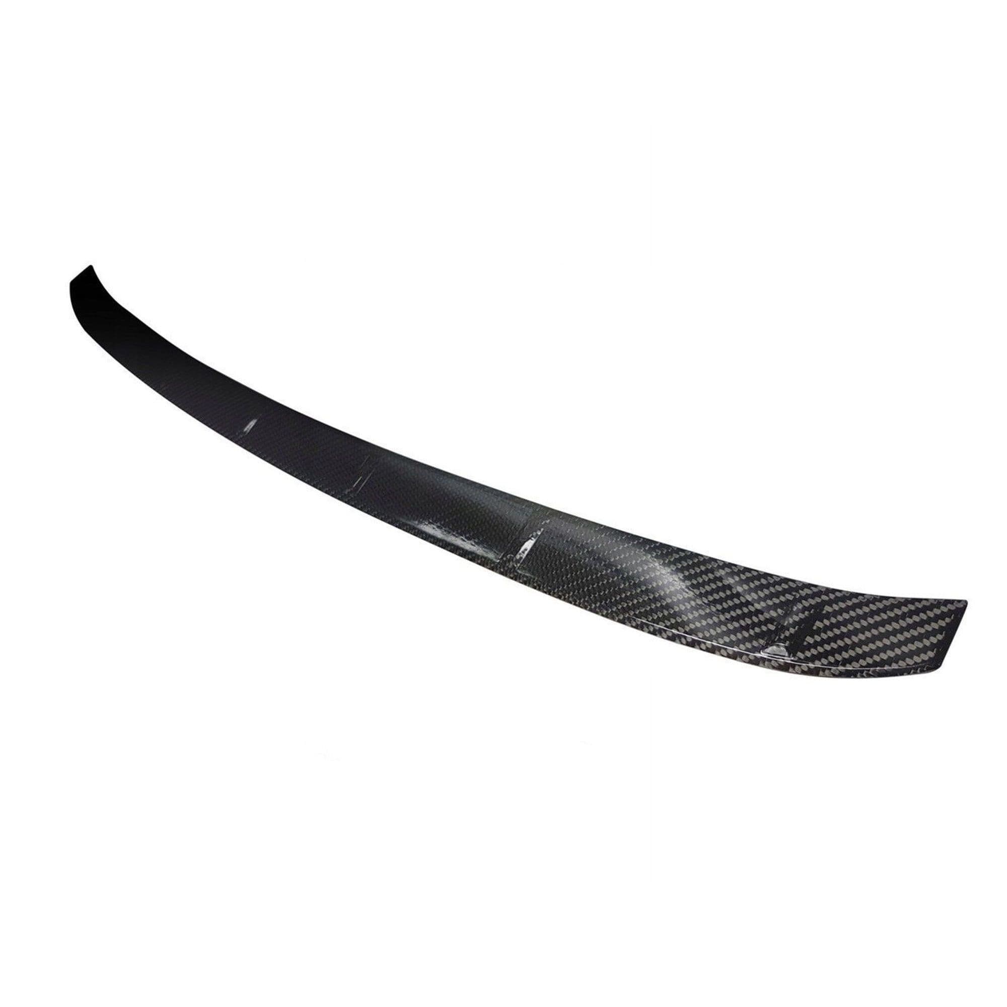 Rear bumper trim — Black, Carbon fiber, Shiny