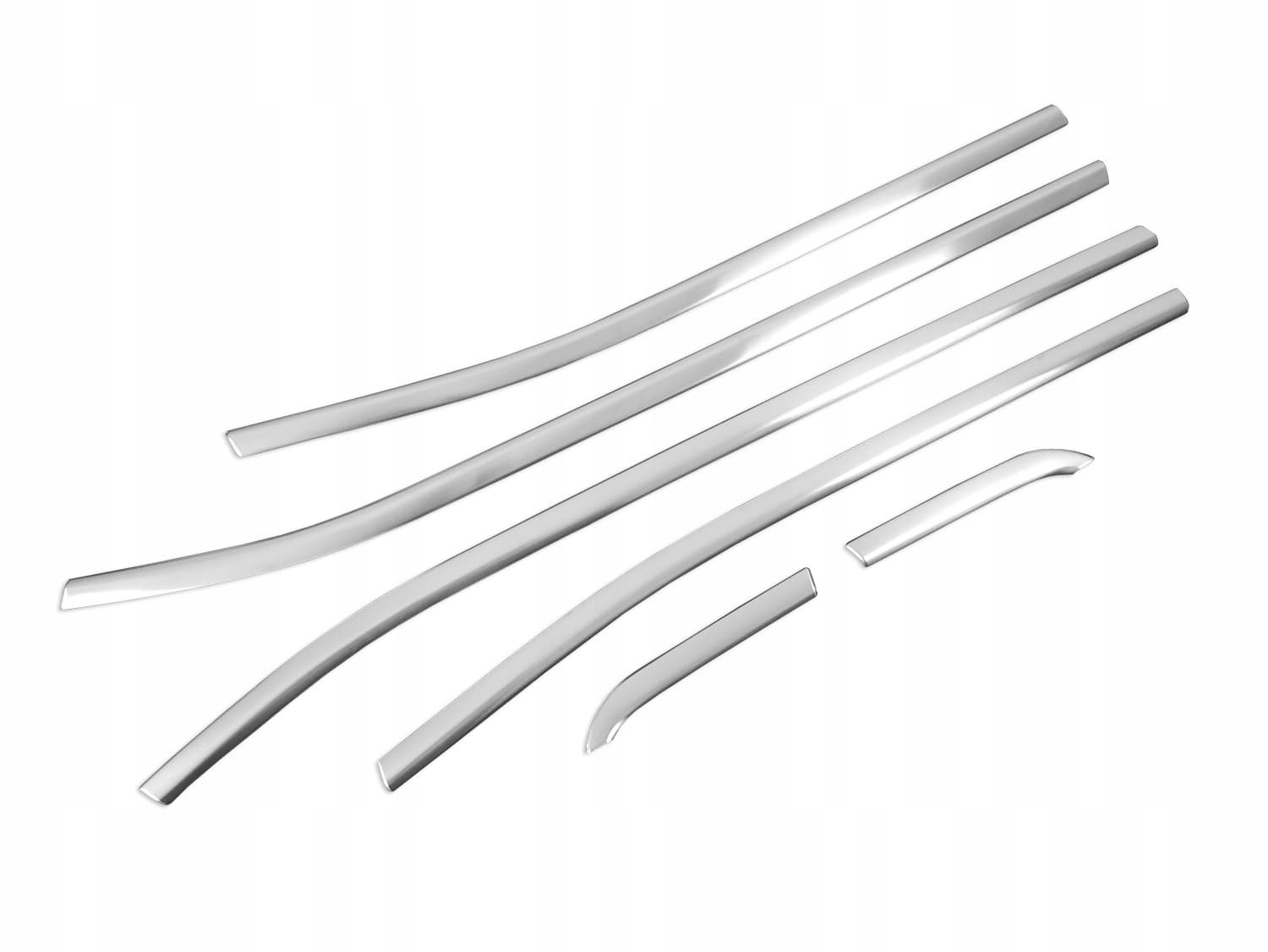 Lower side window trims — Silver, Stainless steel, Brushed