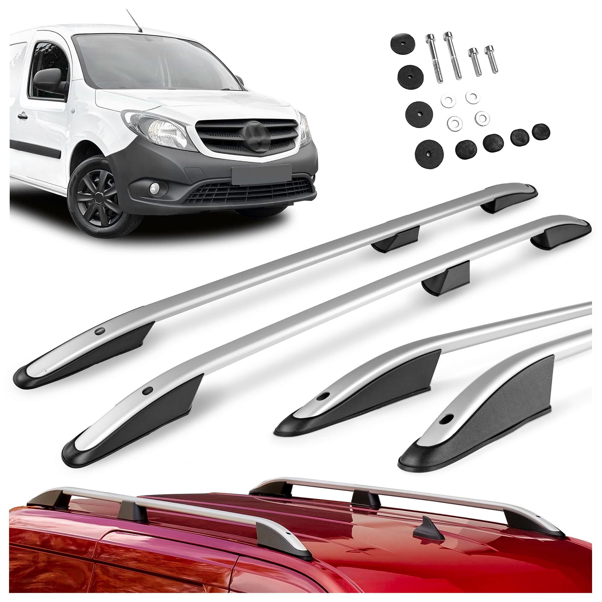 Roof rails Elegance — Silver, Aluminum | Plastic, Matte