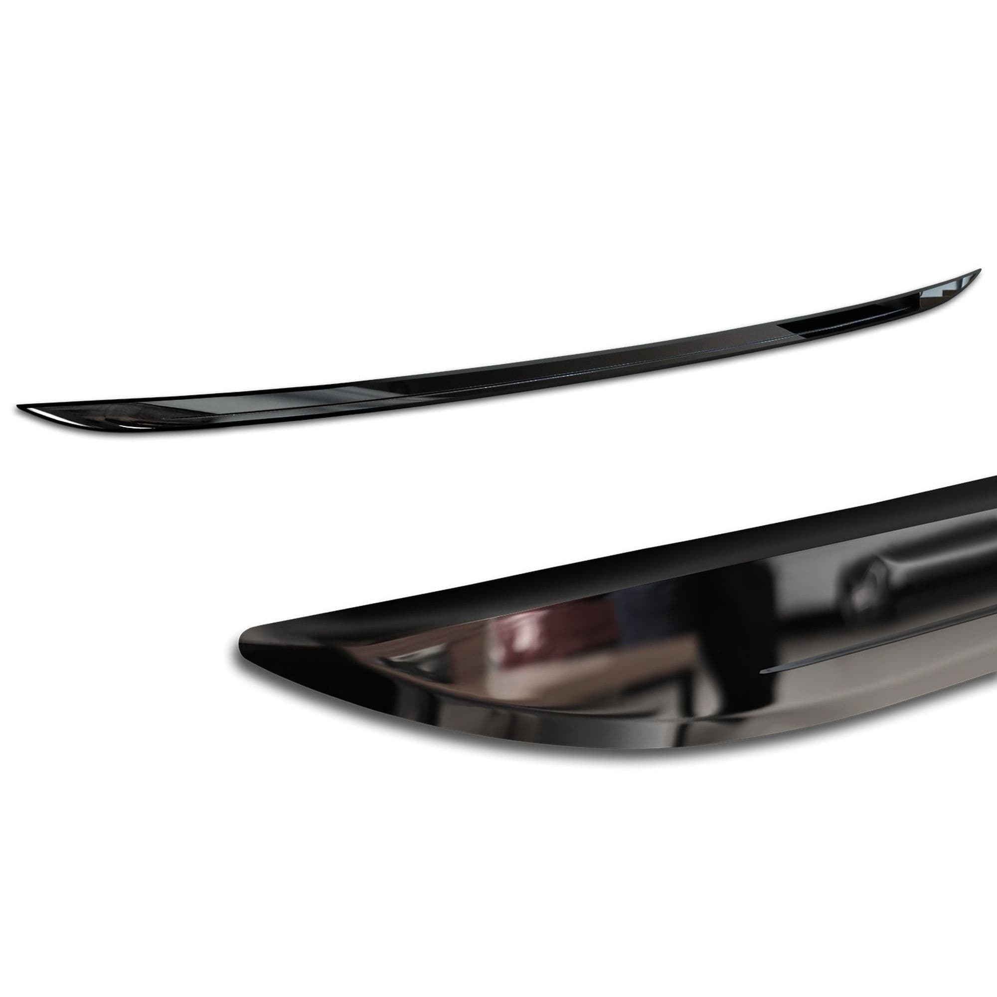 Rear tailgate edge trim — Black chrome, Stainless steel, Polished