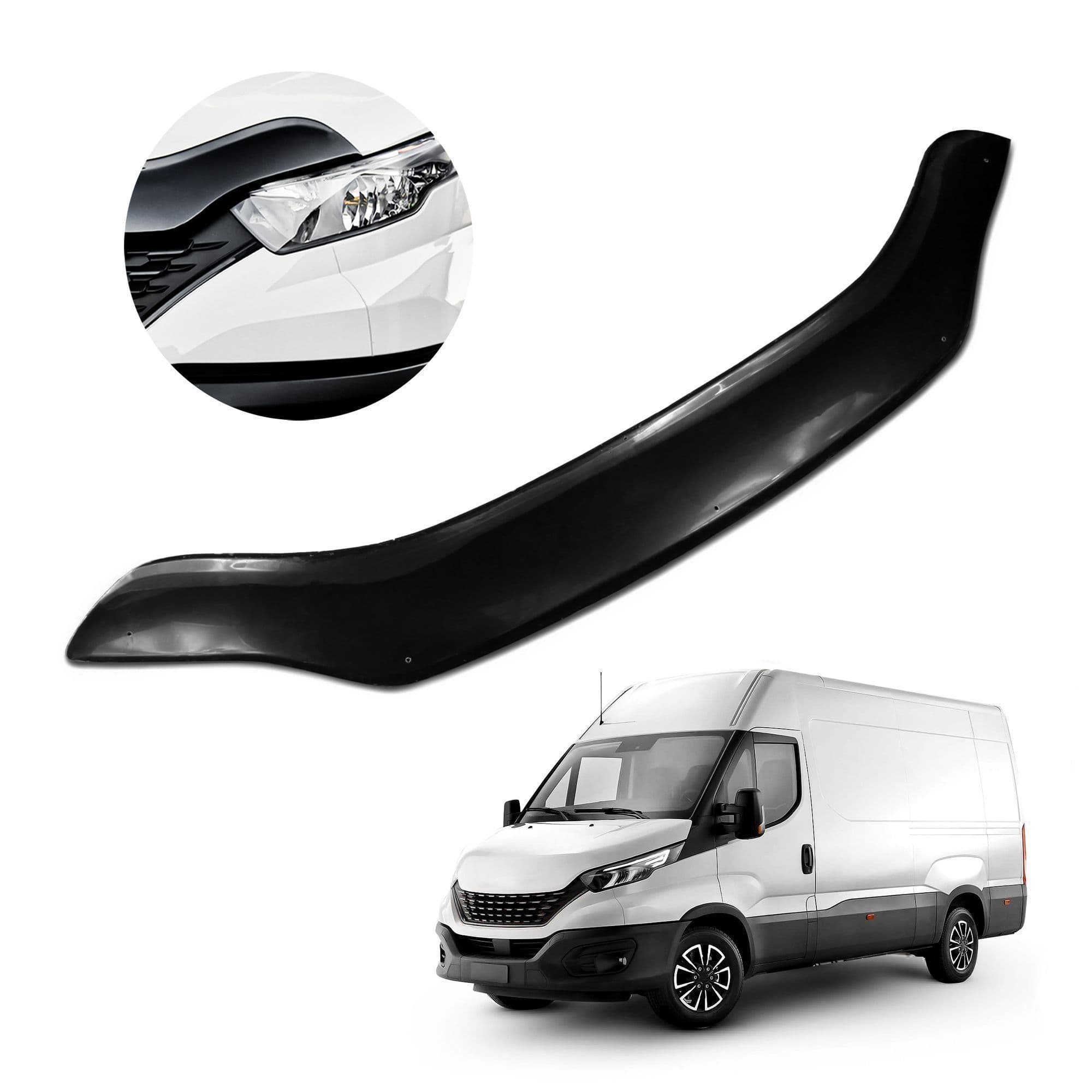 Bonnet guard — Black, ABS plastic, Shiny