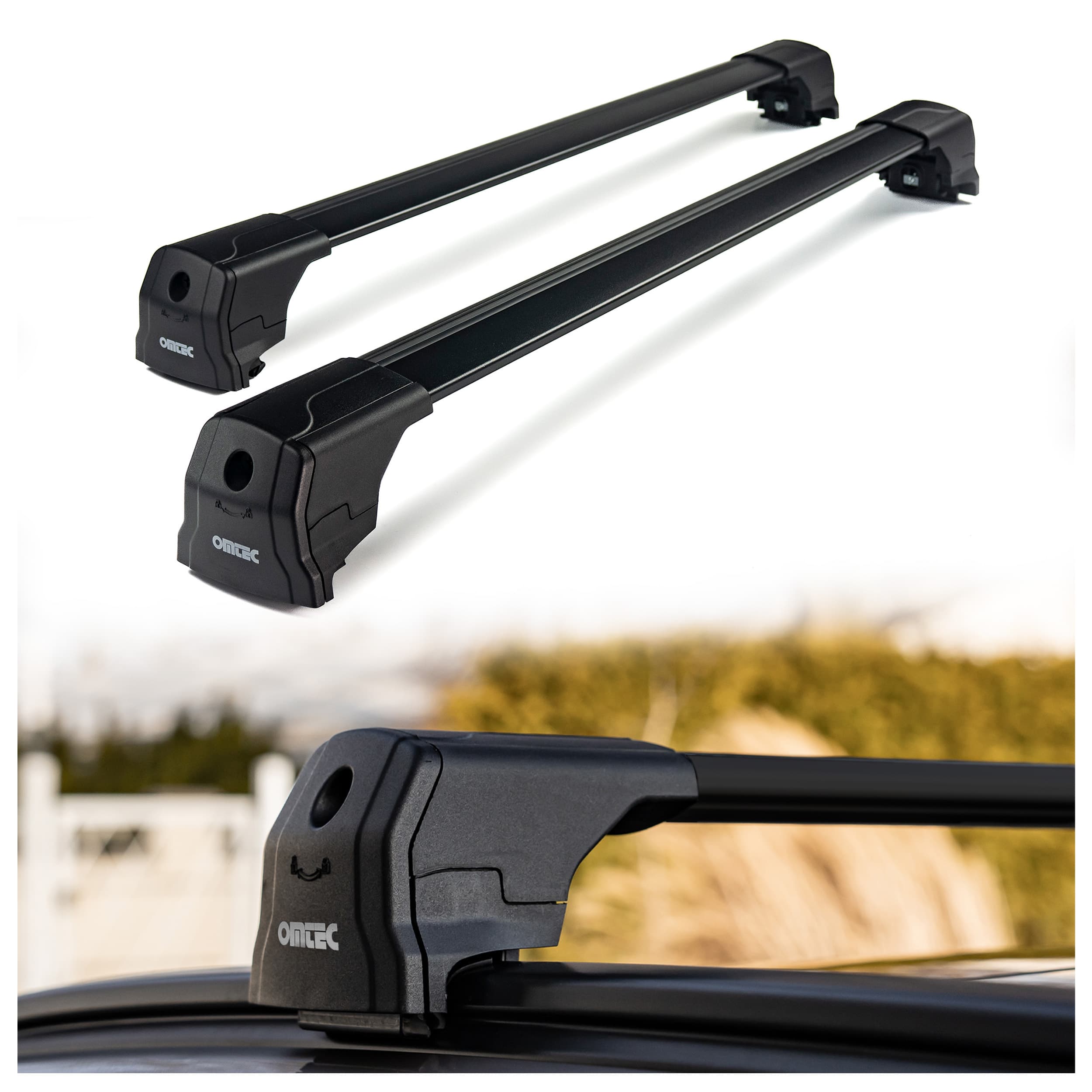 Roof rack Elegance V2 — Black, Aluminum, Painted