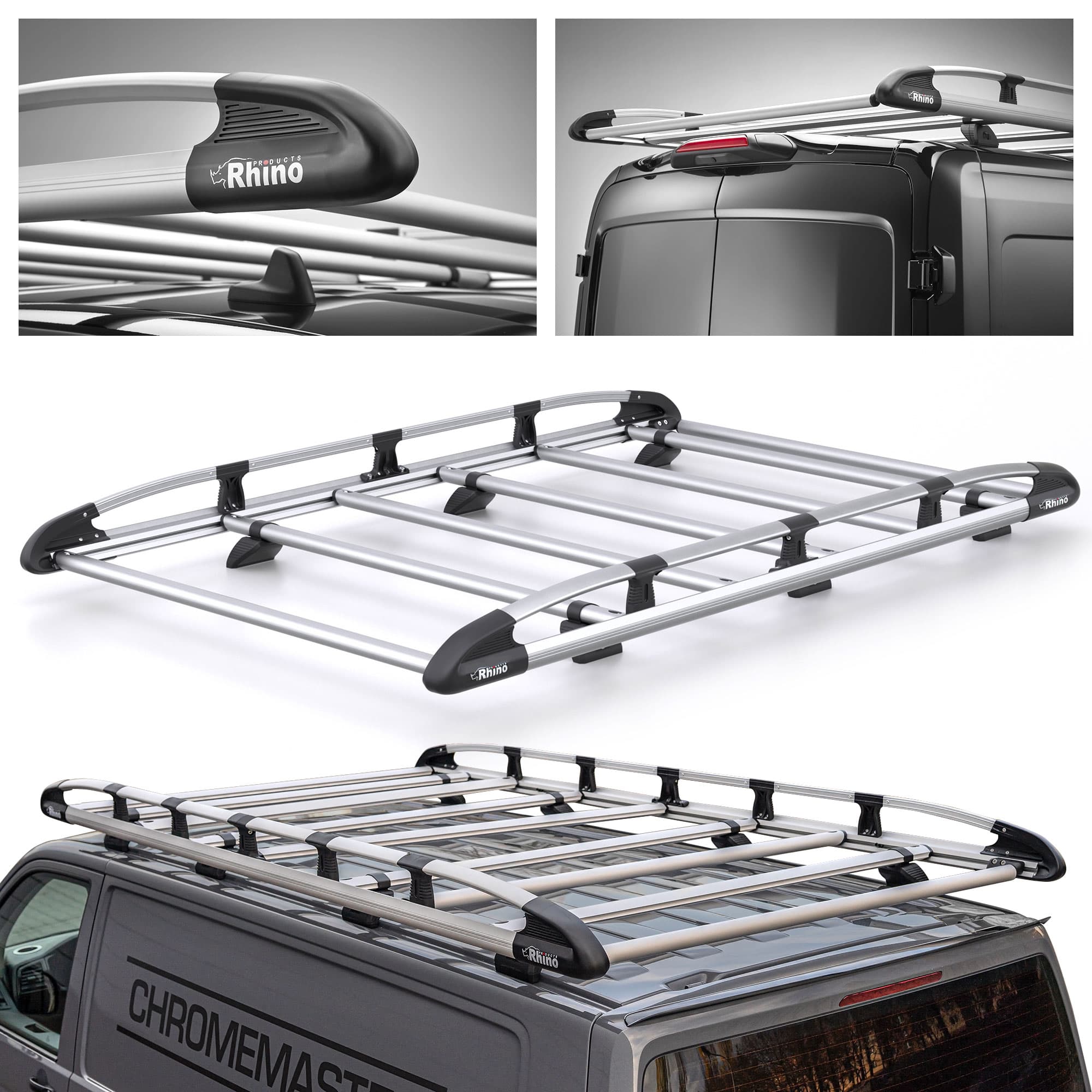 Roof platform KammRack — Silver, Aluminum | Plastic, Anodized