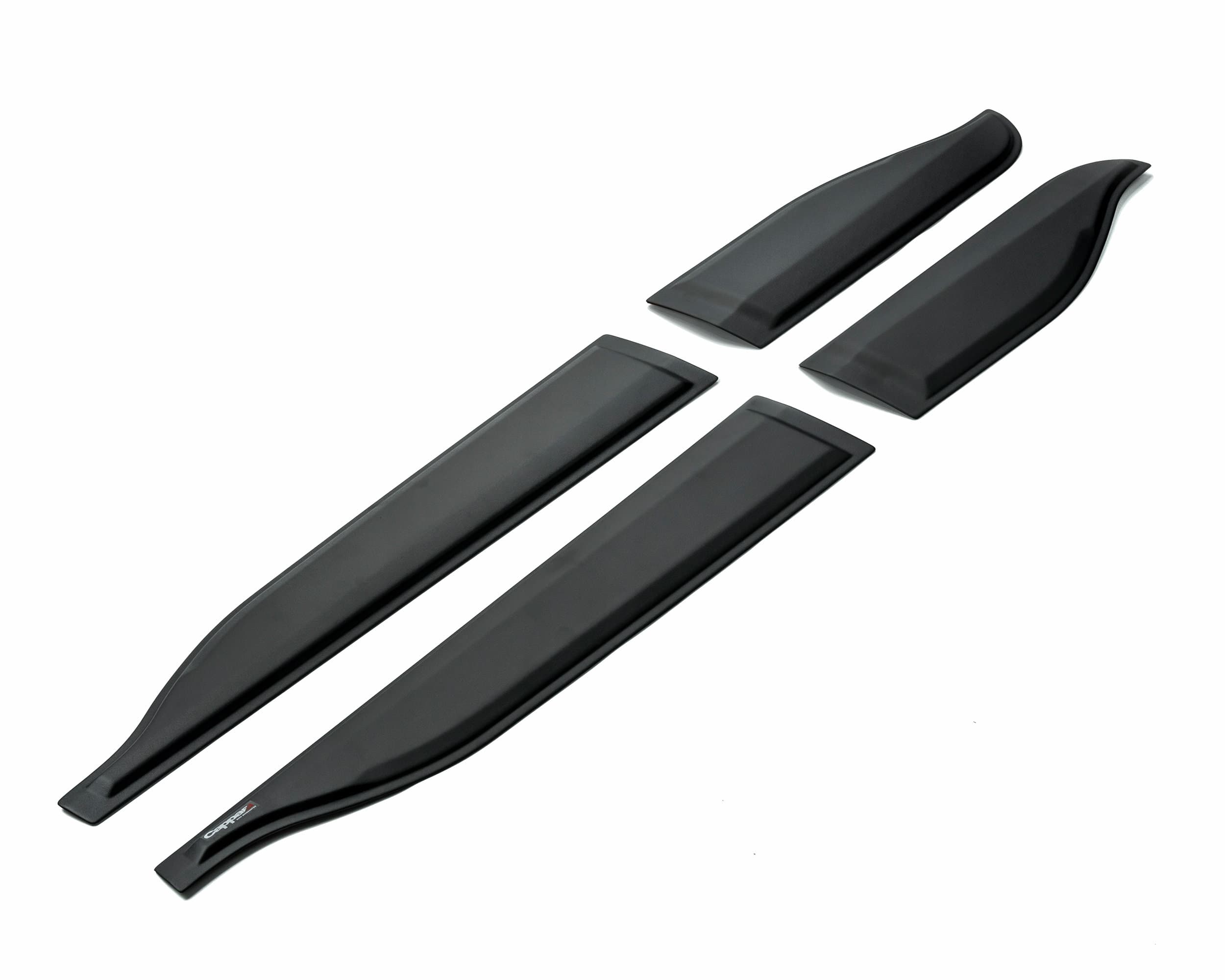 Side door covers — Black, ABS plastic, Matte