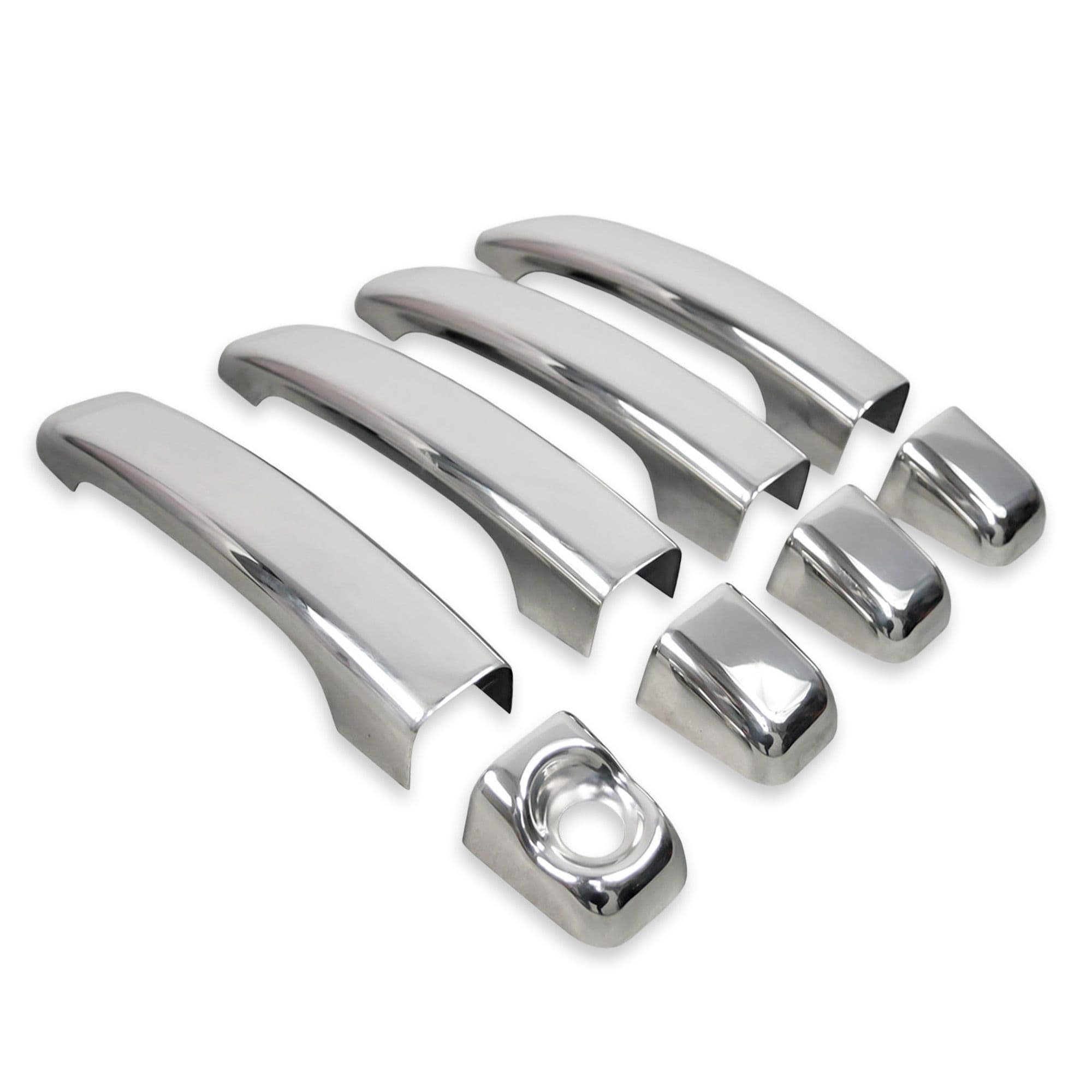 Handle covers — Chrome, Stainless steel, Polished
