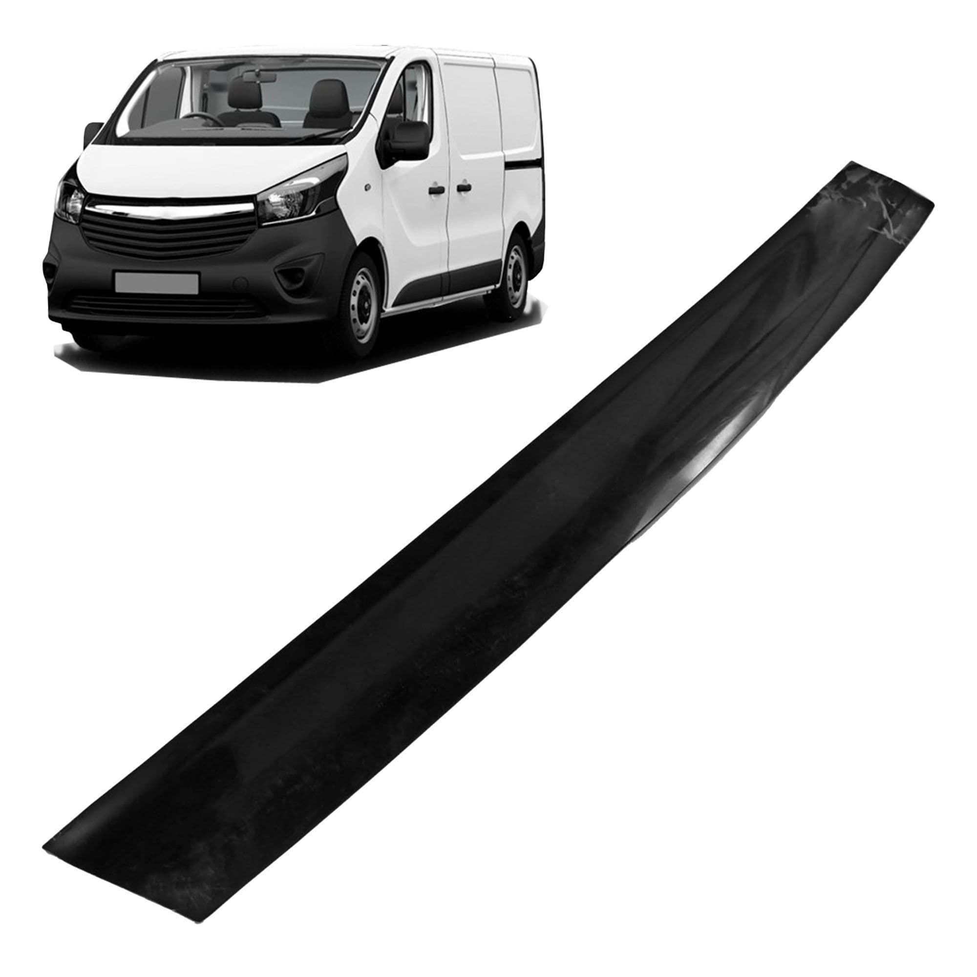 Bonnet guard — Black, ABS plastic, Shiny