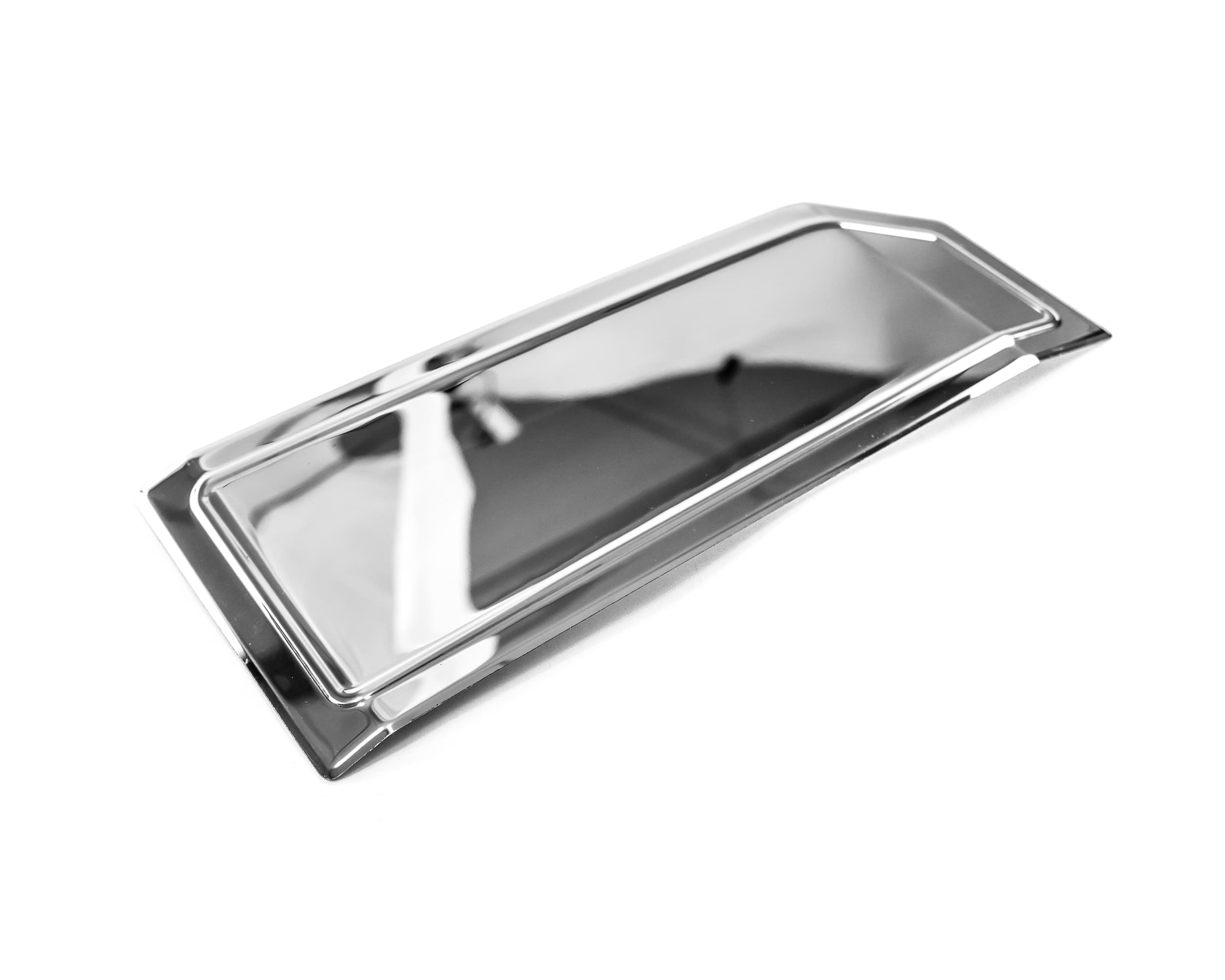 Fuel cap cover — Chrome, Stainless steel