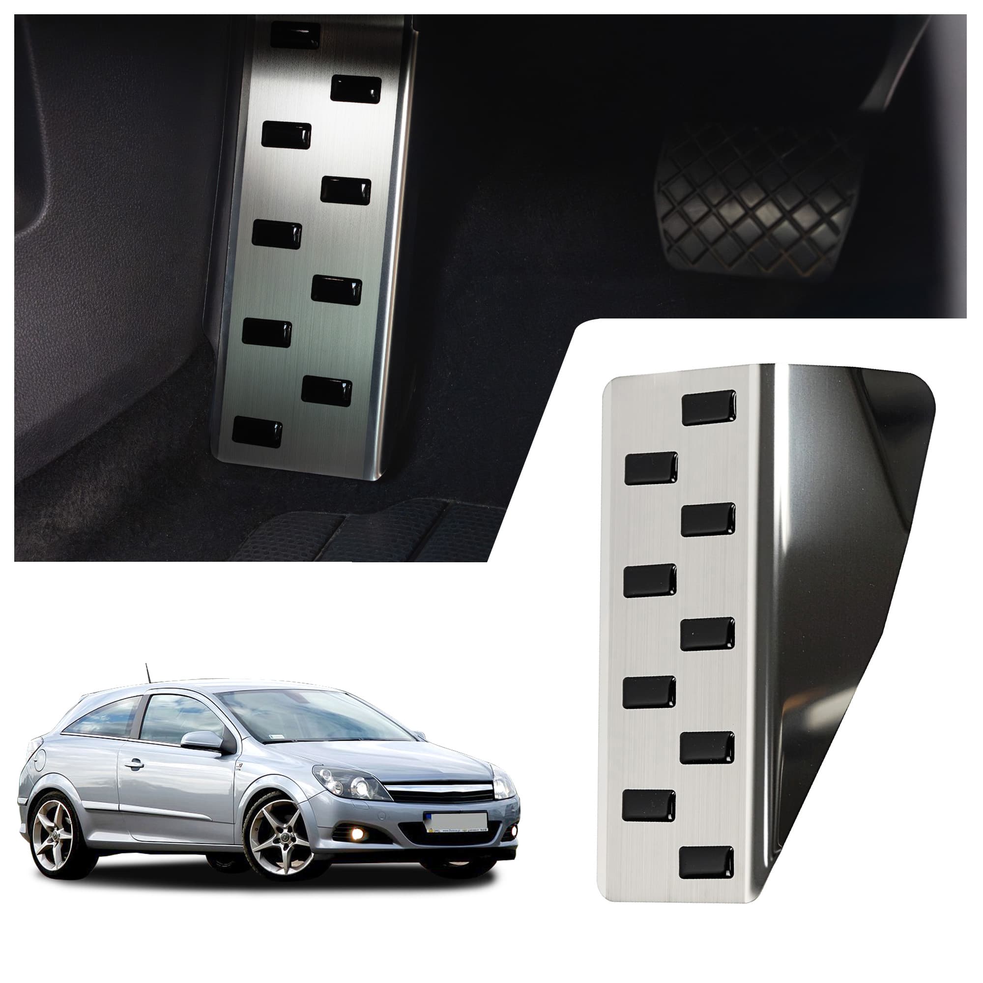 Footrest plate — Black | Silver, Stainless steel, Brushed