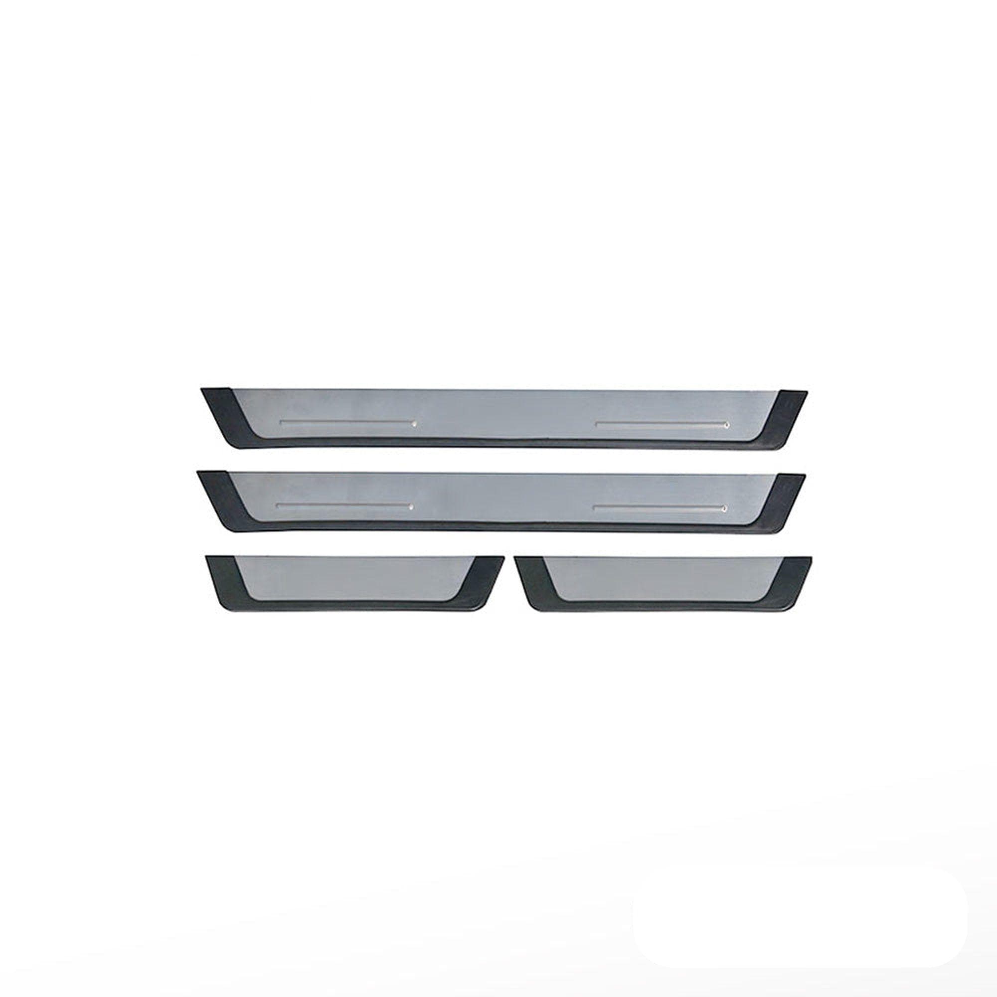 Schwellerleisten Flexill — Silber, Rostfreier Stahl, Vinyl-Karbonfolie
