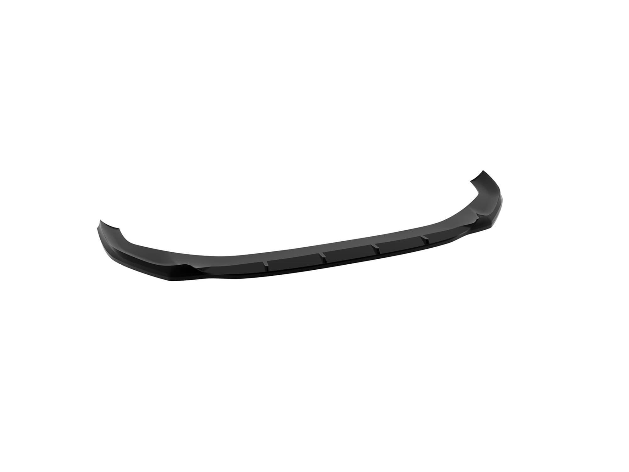 Front splitter — Black, ABS plastic, Shiny