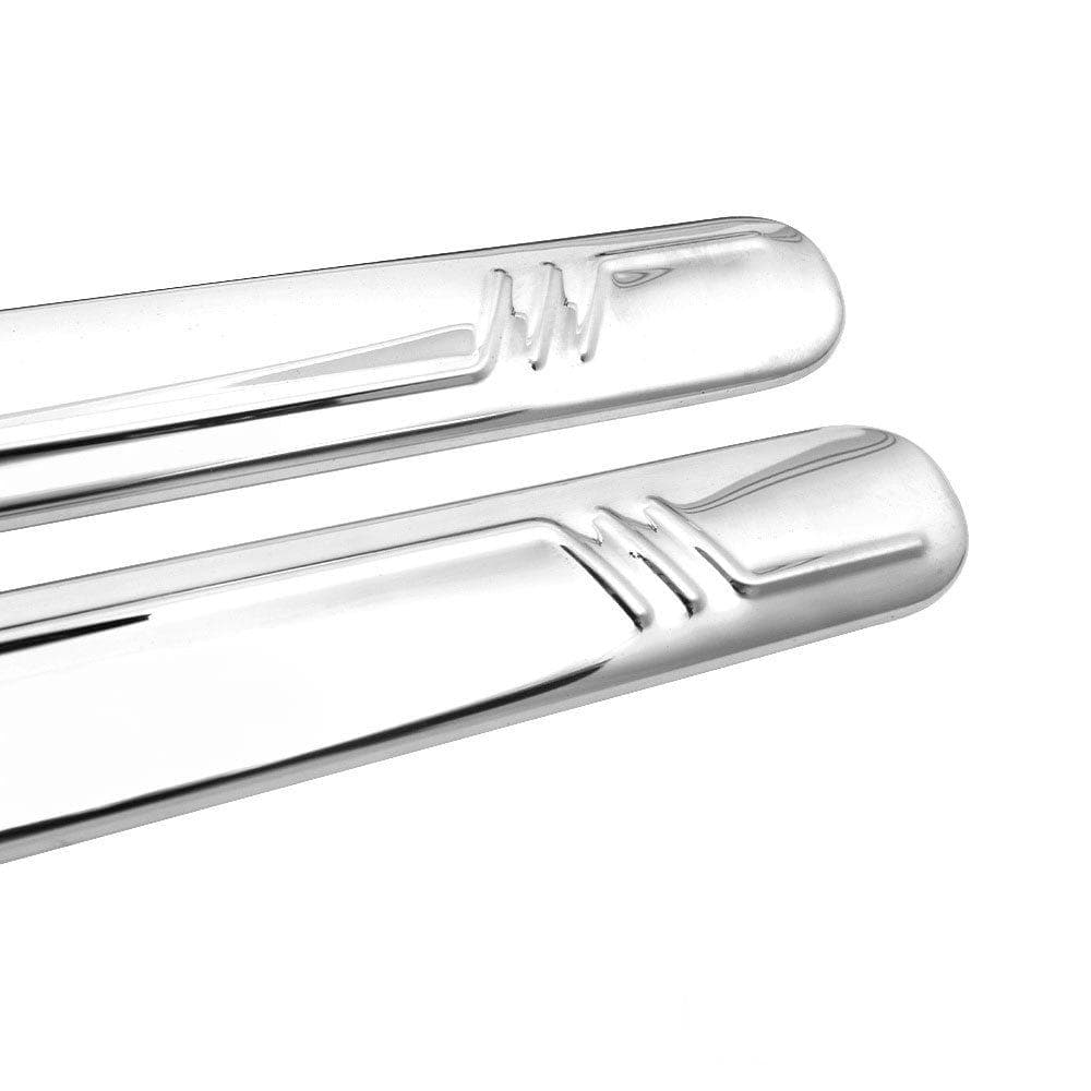 Moulures de portes latérales — Chrome, Acier inoxydable, Poli