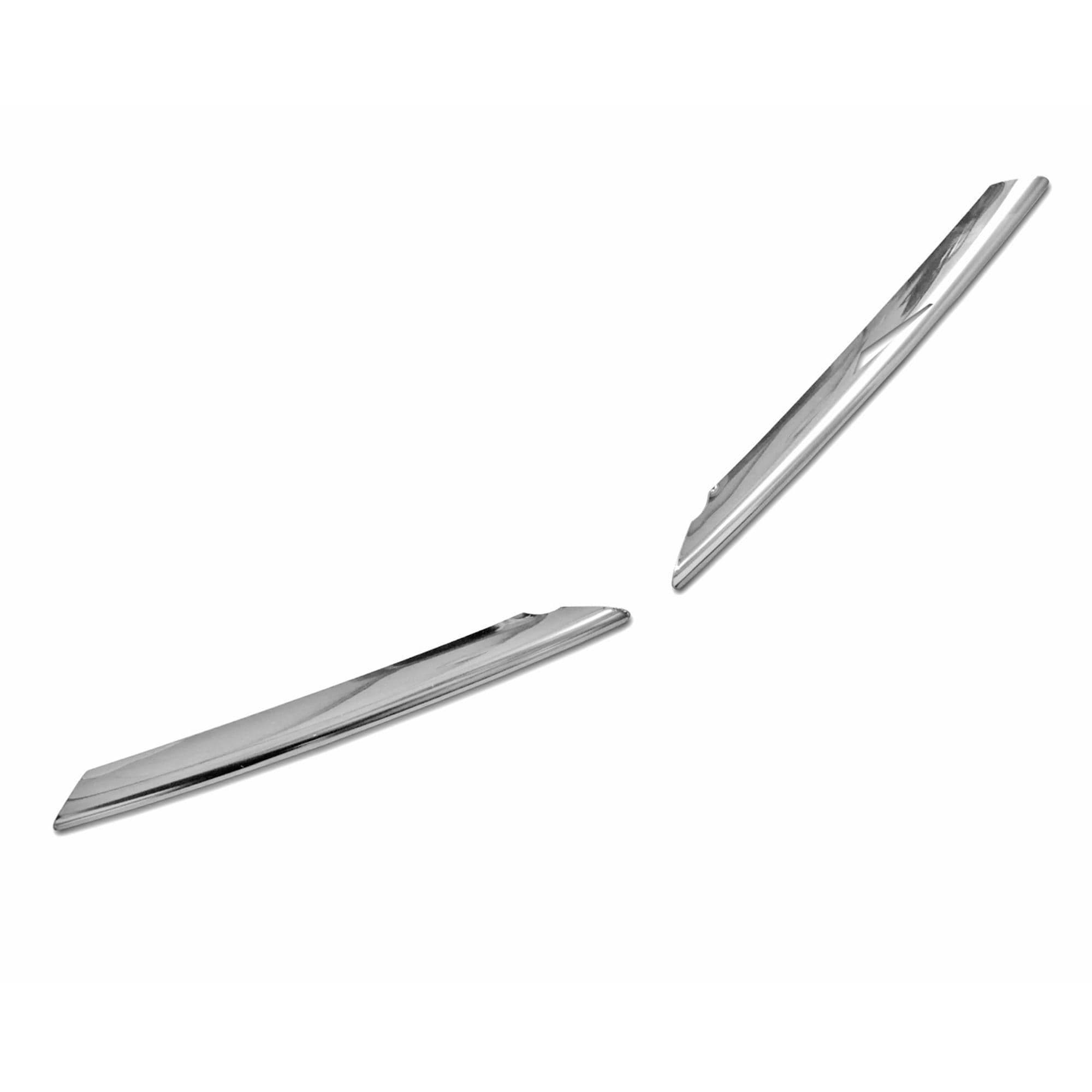 Halogen light frames (trims) — Chrome, Stainless steel, Polished