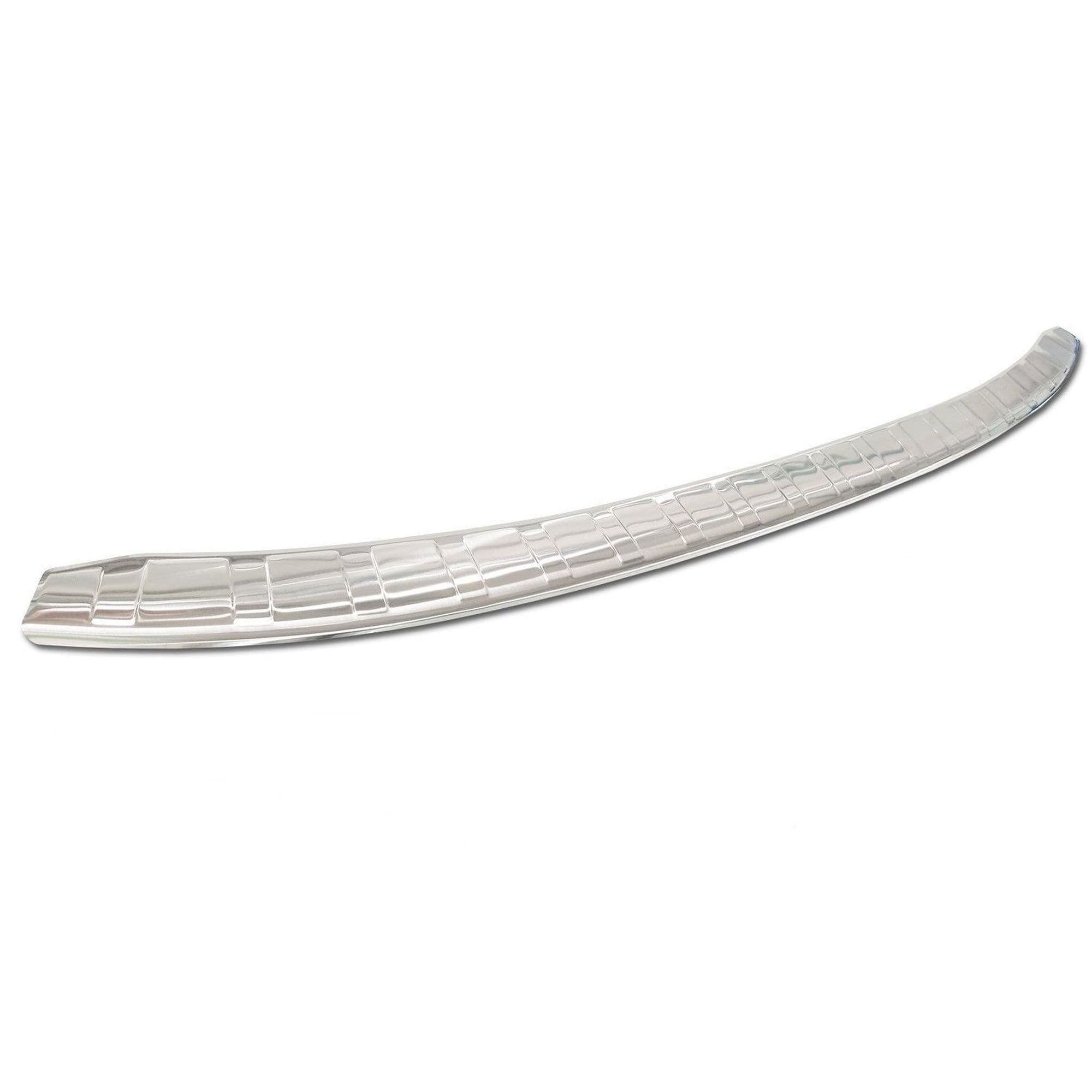 Rear bumper trim — Silver, Stainless steel, Brushed