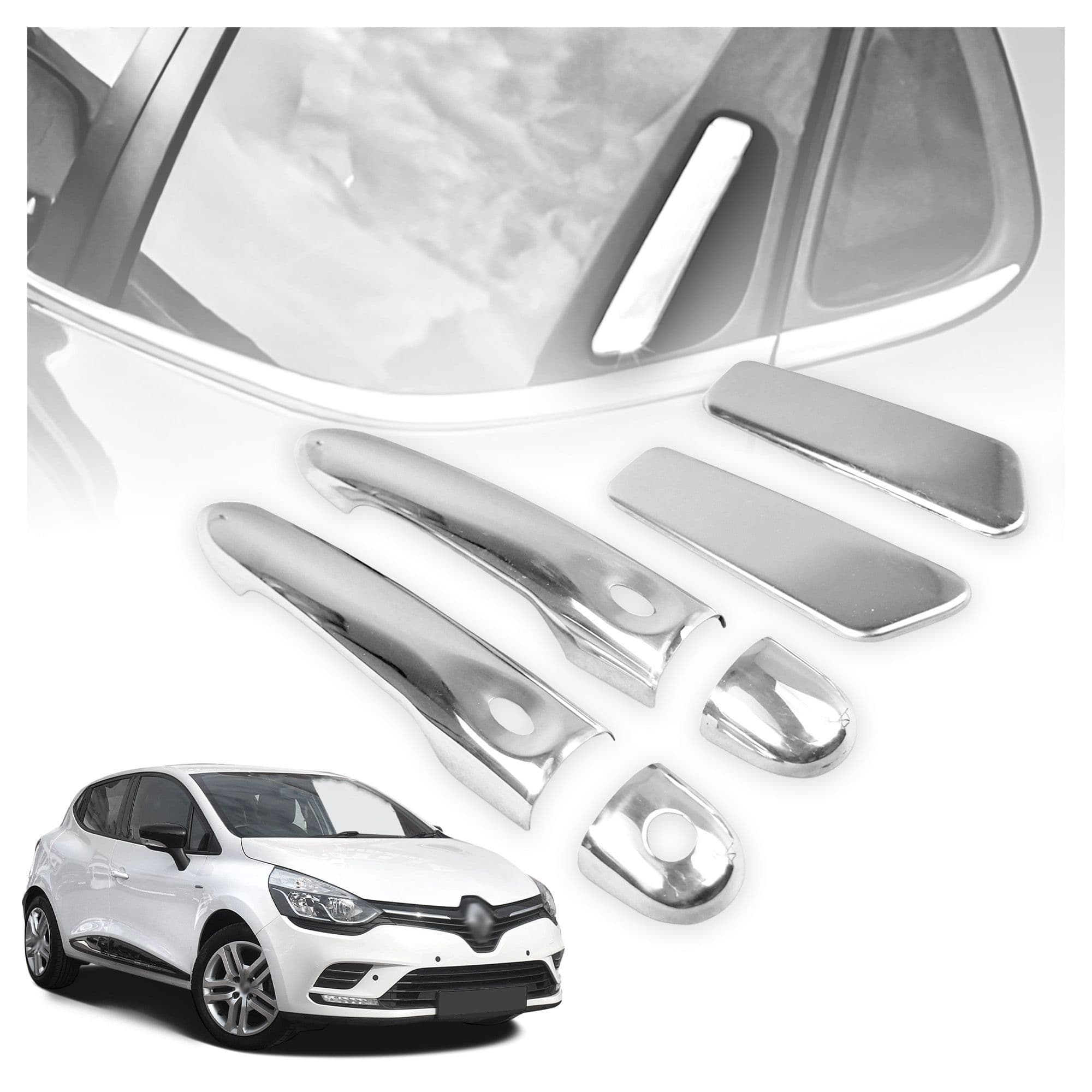 Handle covers — Chrome, Stainless steel, Polished