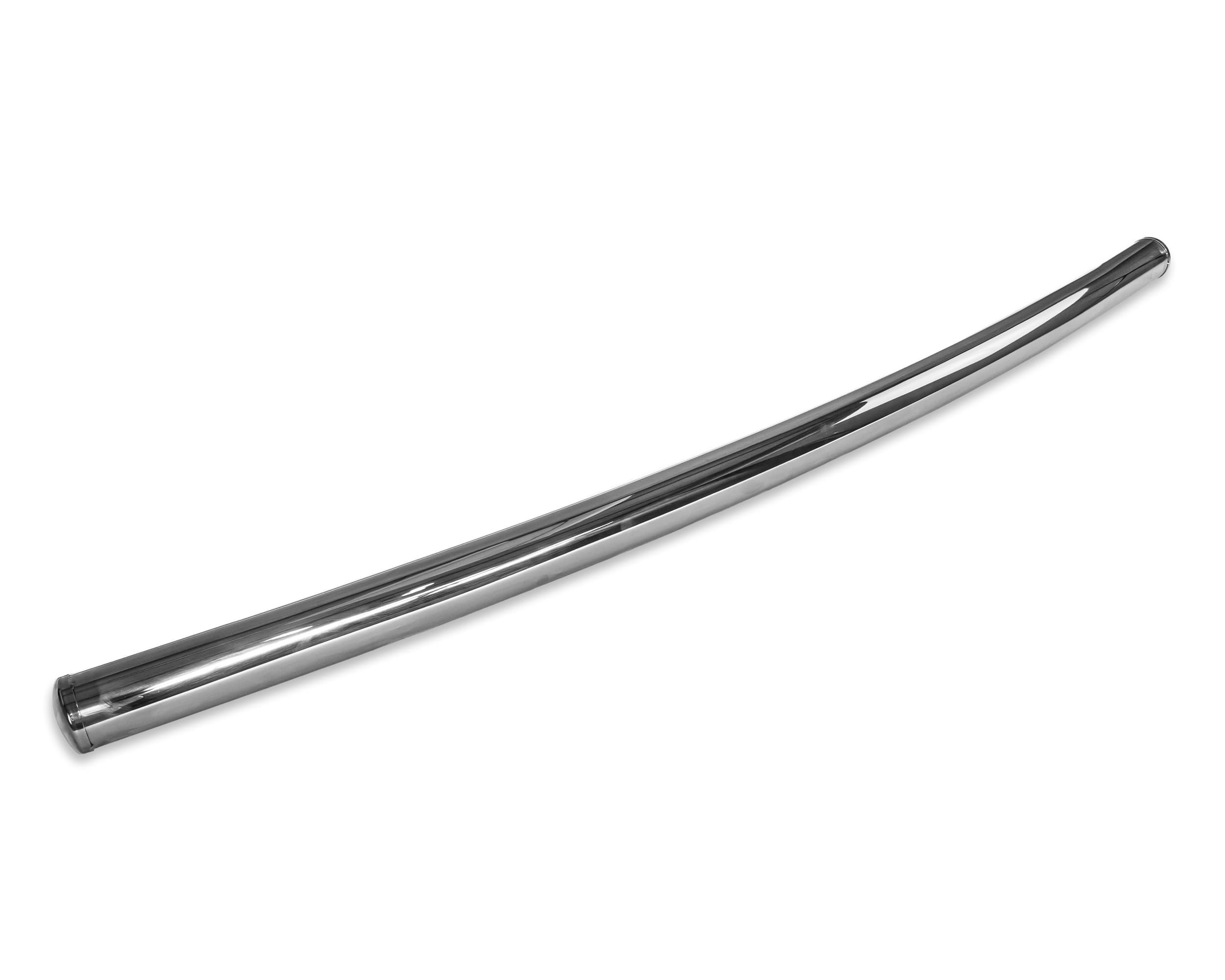 Rear bumper bar — Chrome, Stainless steel