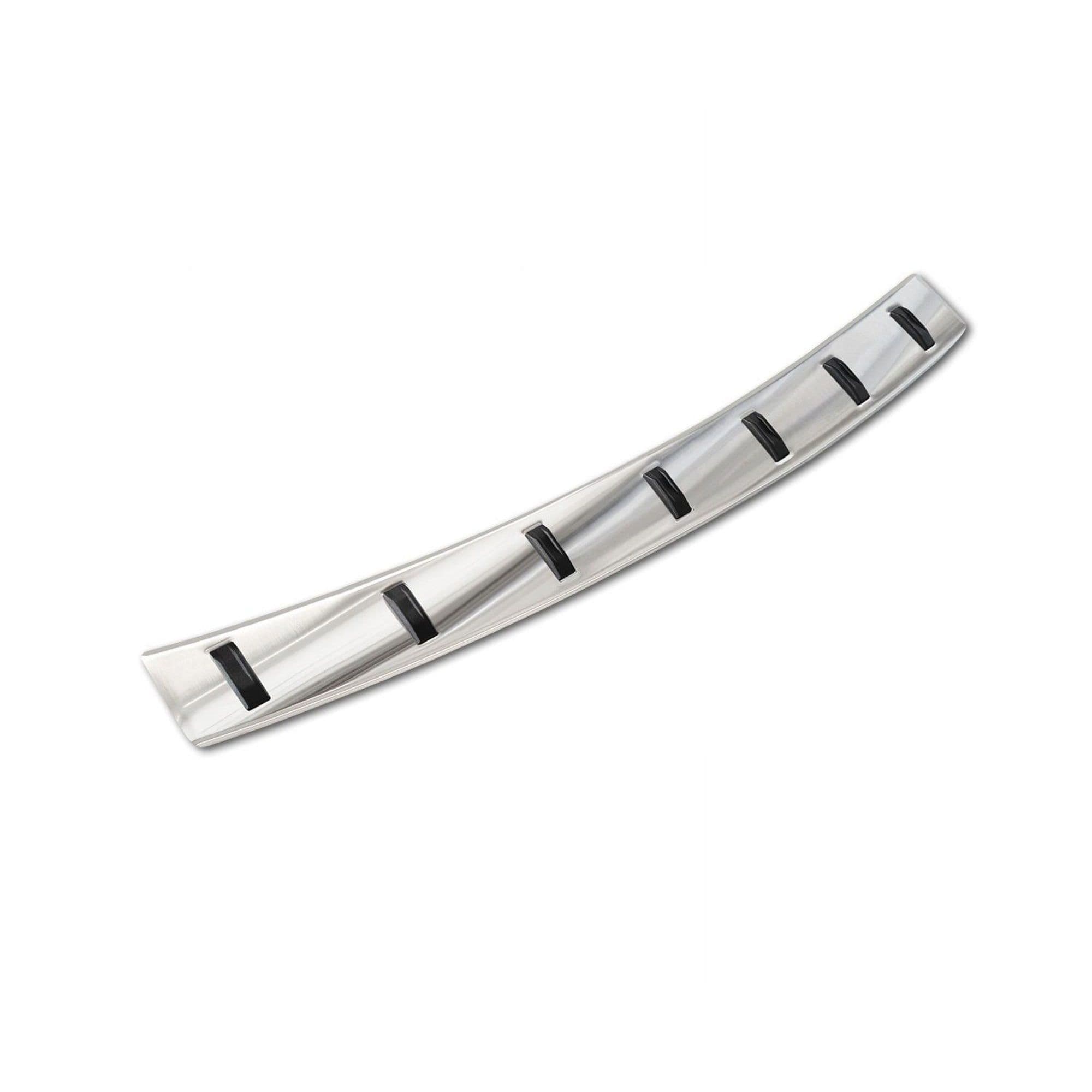 Rear bumper trim — Silver, Stainless steel, Brushed