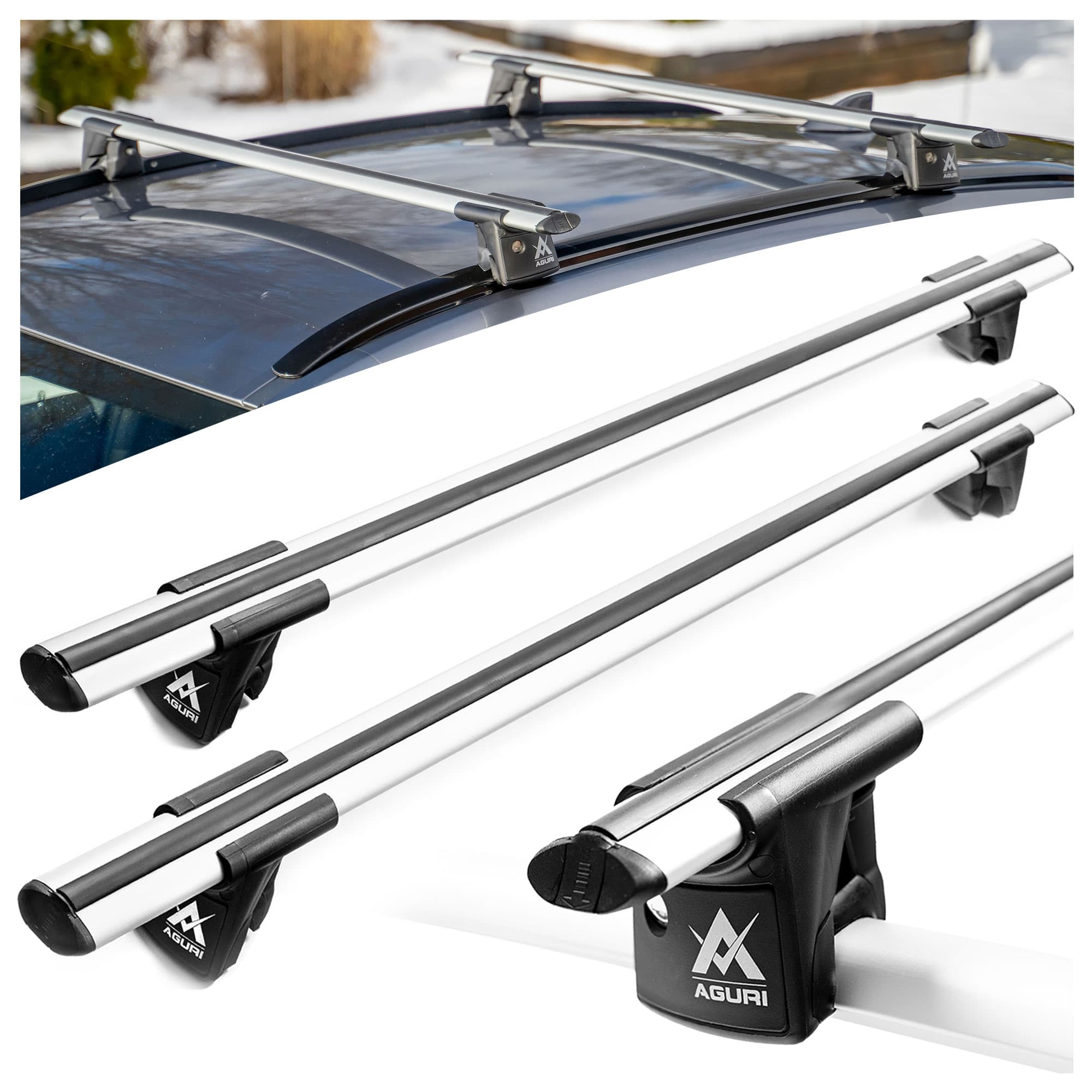 Dachgepäckträger Runner II — Silber, Aluminium | Kunststoff, Matt