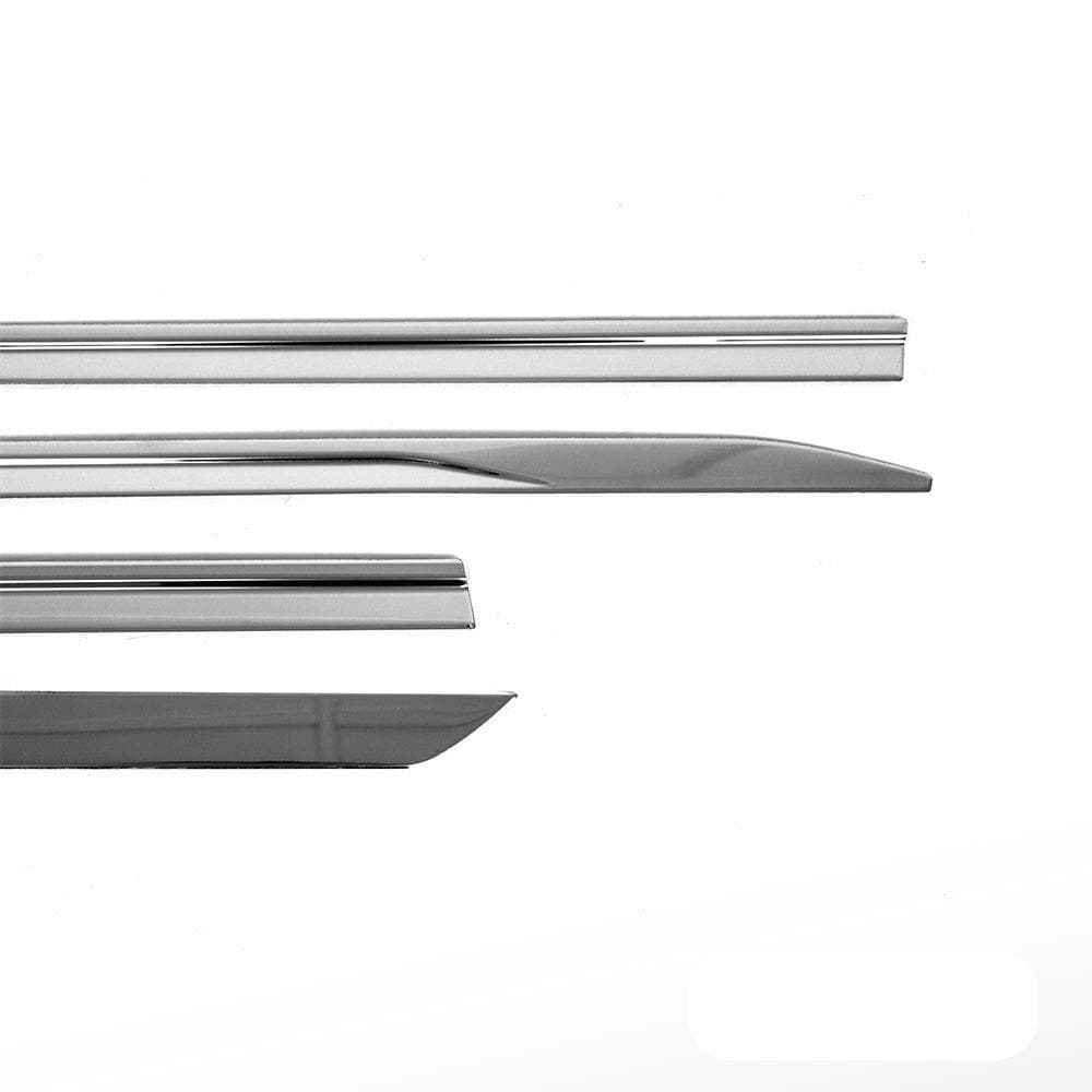 Moulures de portes latérales Norm — Chrome, Acier inoxydable, Poli