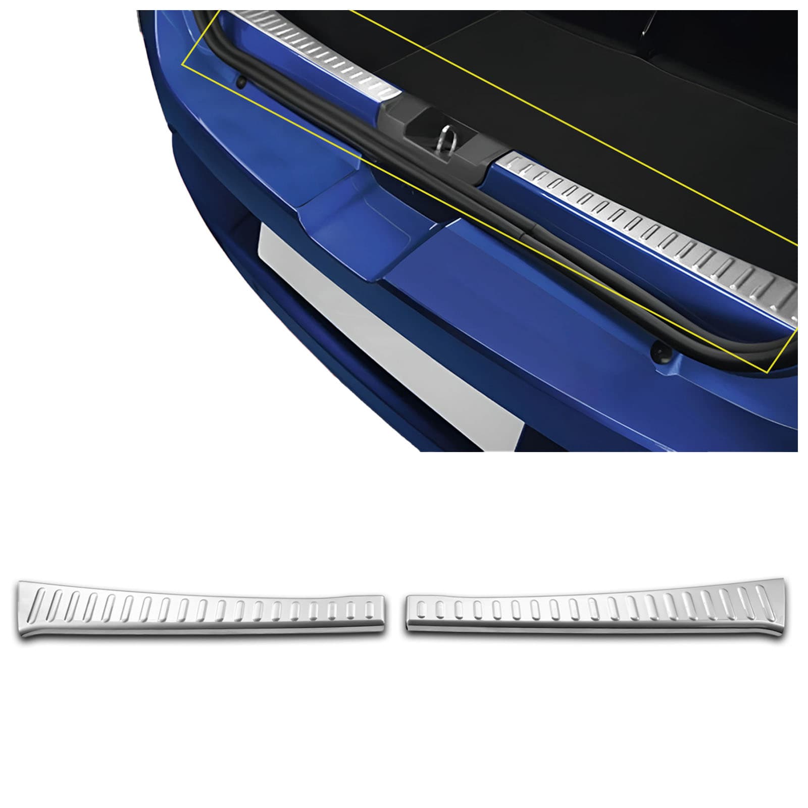 Inner boot trim — Chrome, Stainless steel, Polished