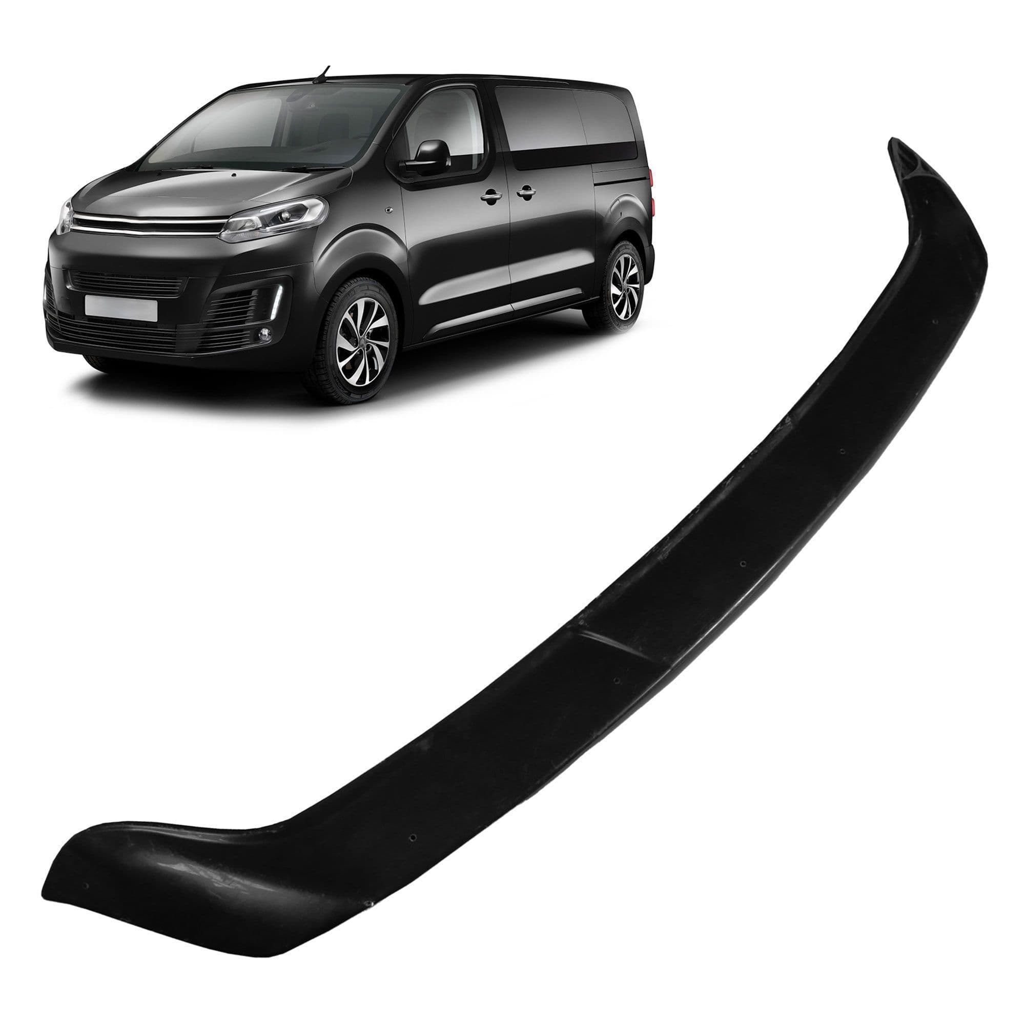 Bonnet guard — Black, ABS plastic, Shiny