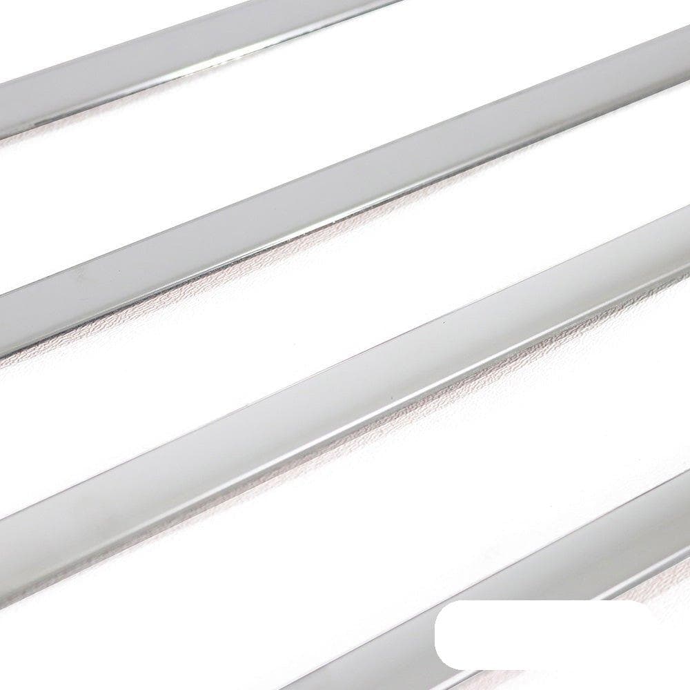 Moulures de portes latérales — Chrome, Acier inoxydable, Poli