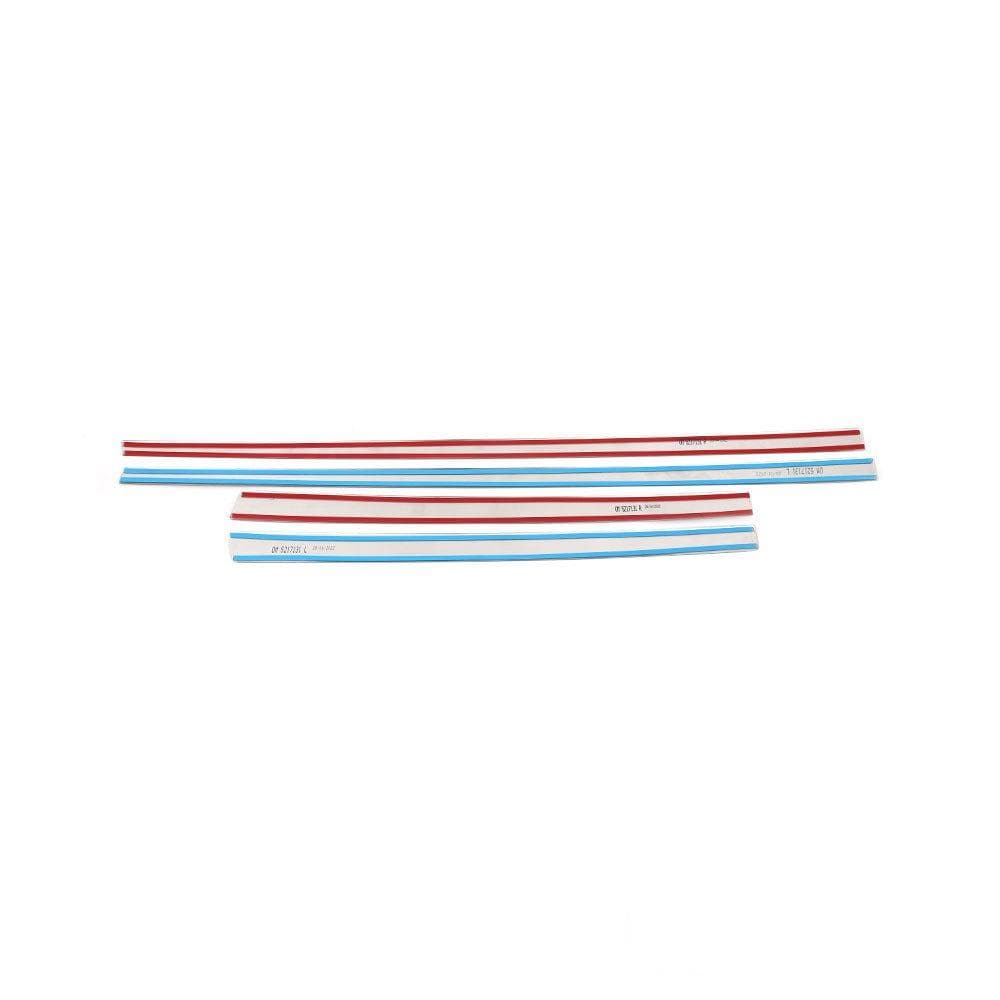 Moulures de portes latérales — Chrome, Acier inoxydable, Poli