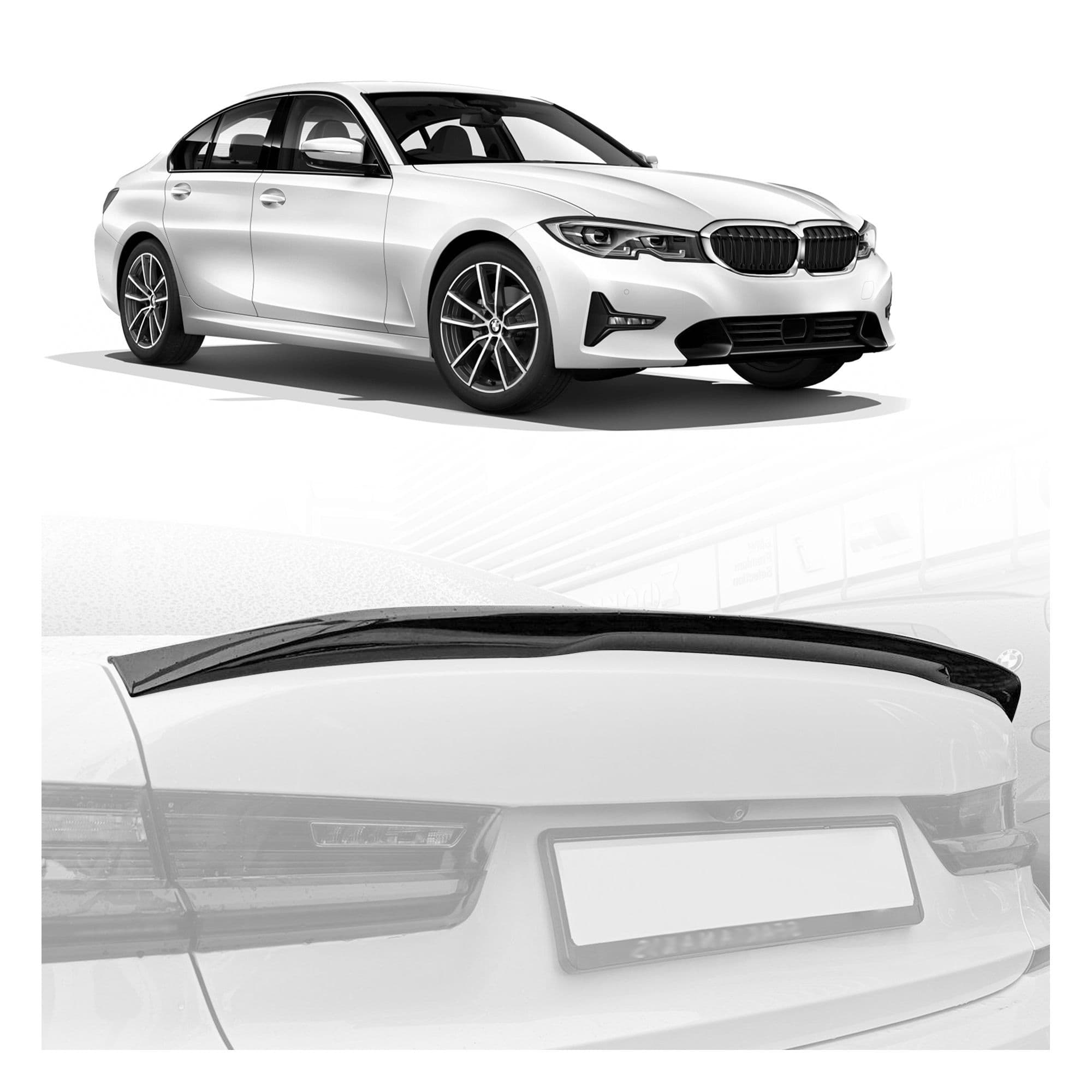 Rear tailgate wing / spoiler — Polyurethane, For painting