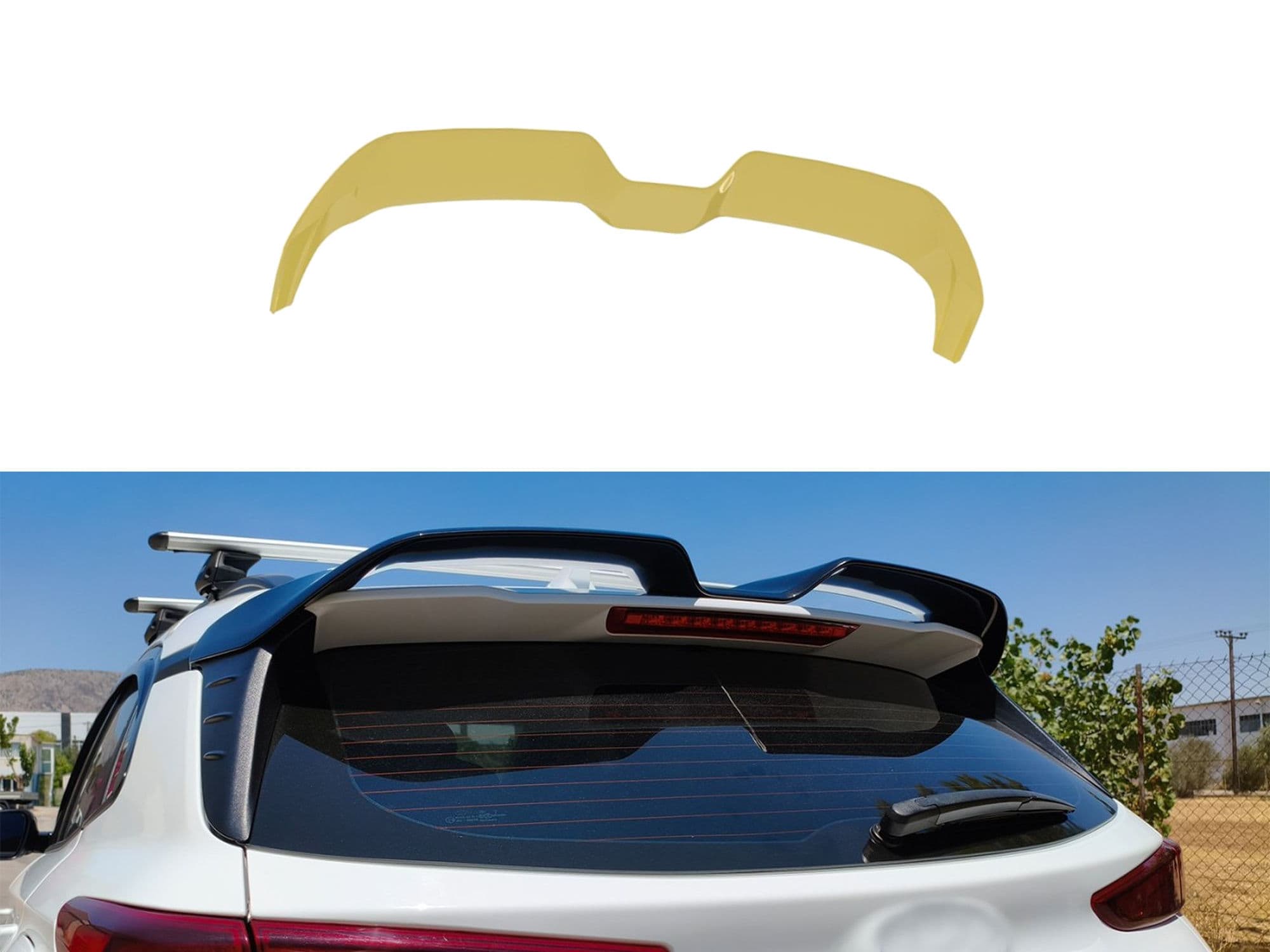 Roof spoiler — Polyurethane, For painting