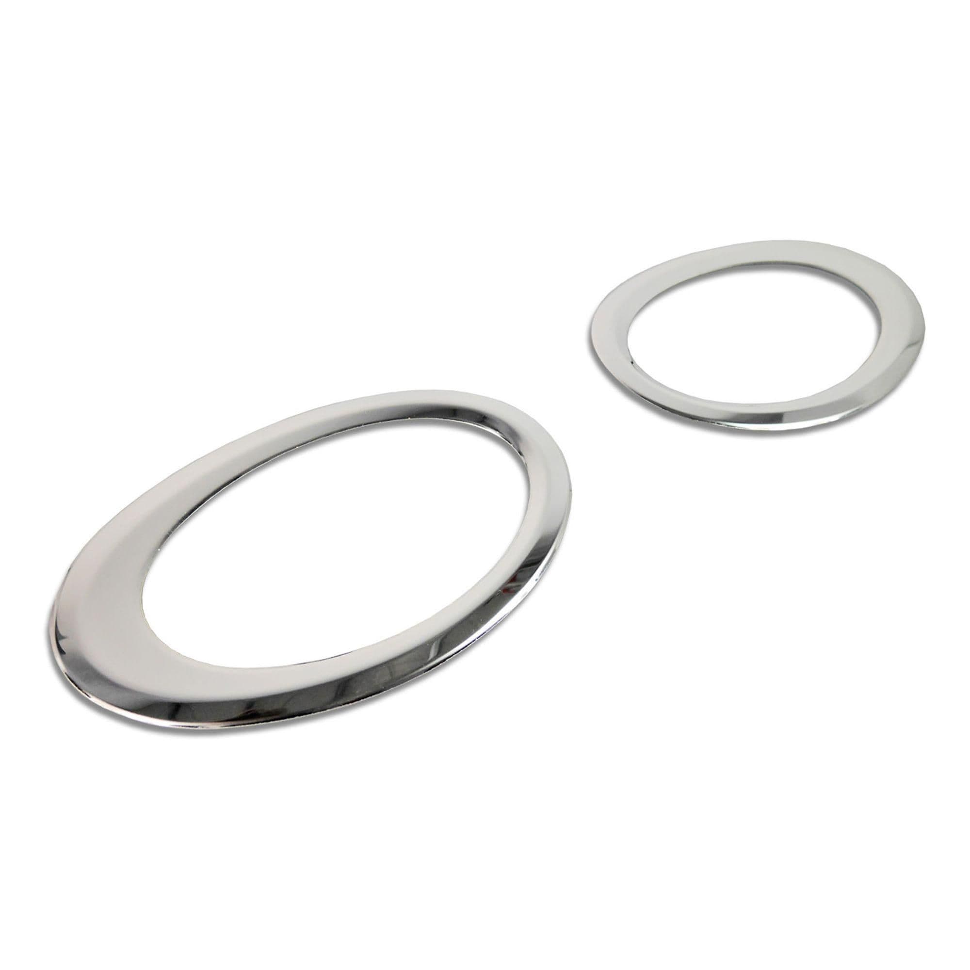 Fog light frames — Chrome, Stainless steel, Polished