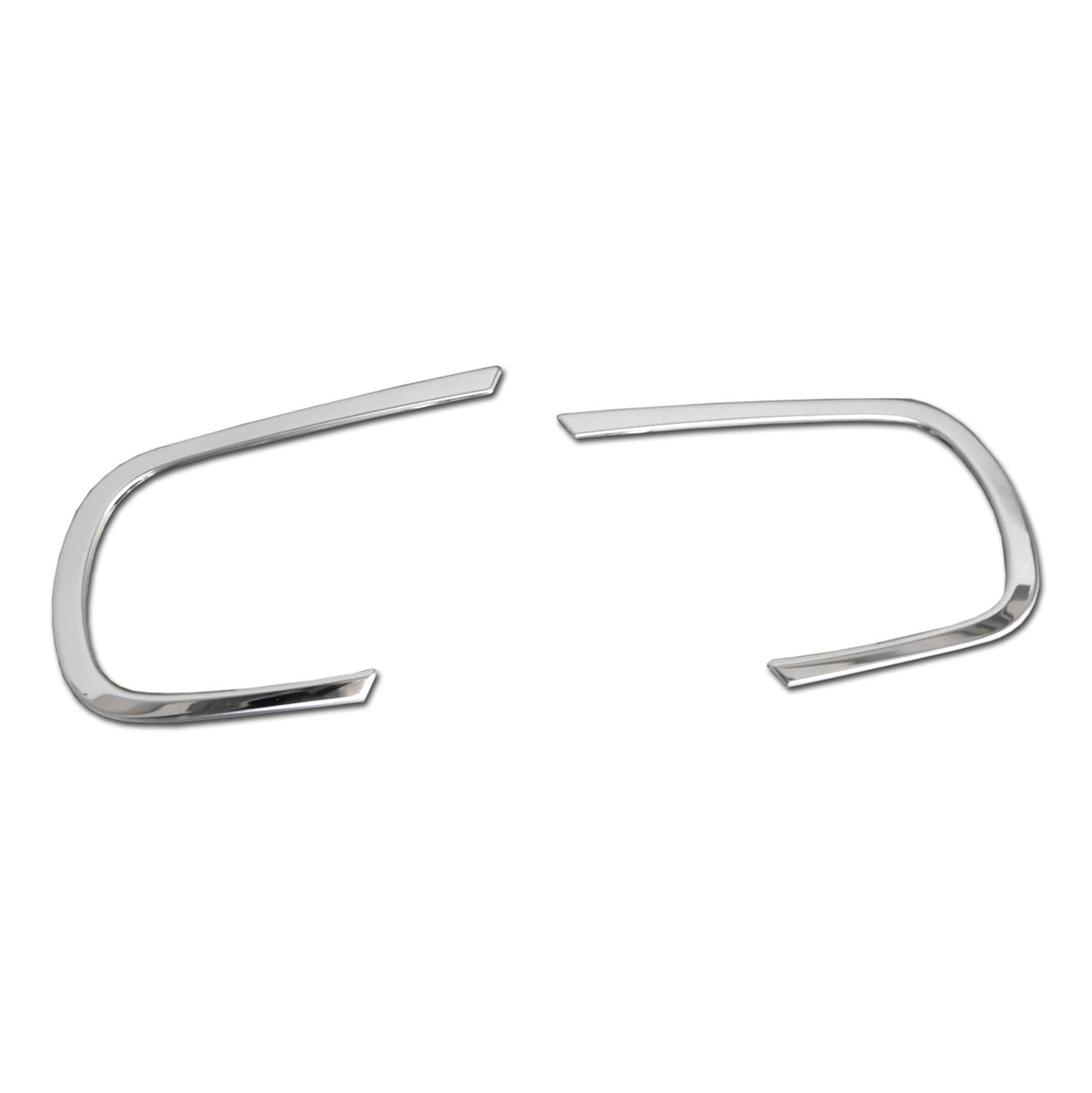 Halogen light frames (trims) — Chrome, Stainless steel, Polished