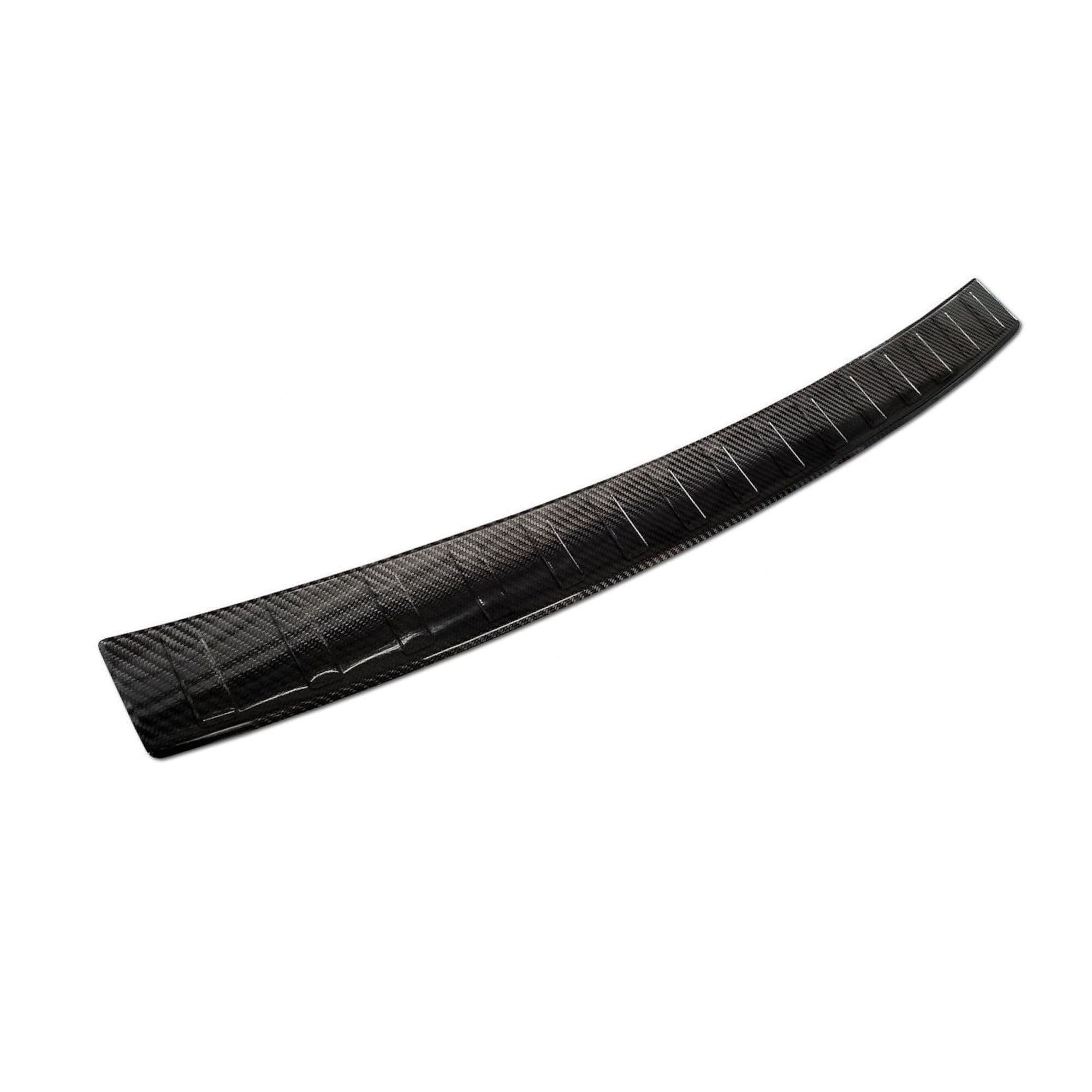 Rear bumper trim — Black, Carbon fiber, Shiny