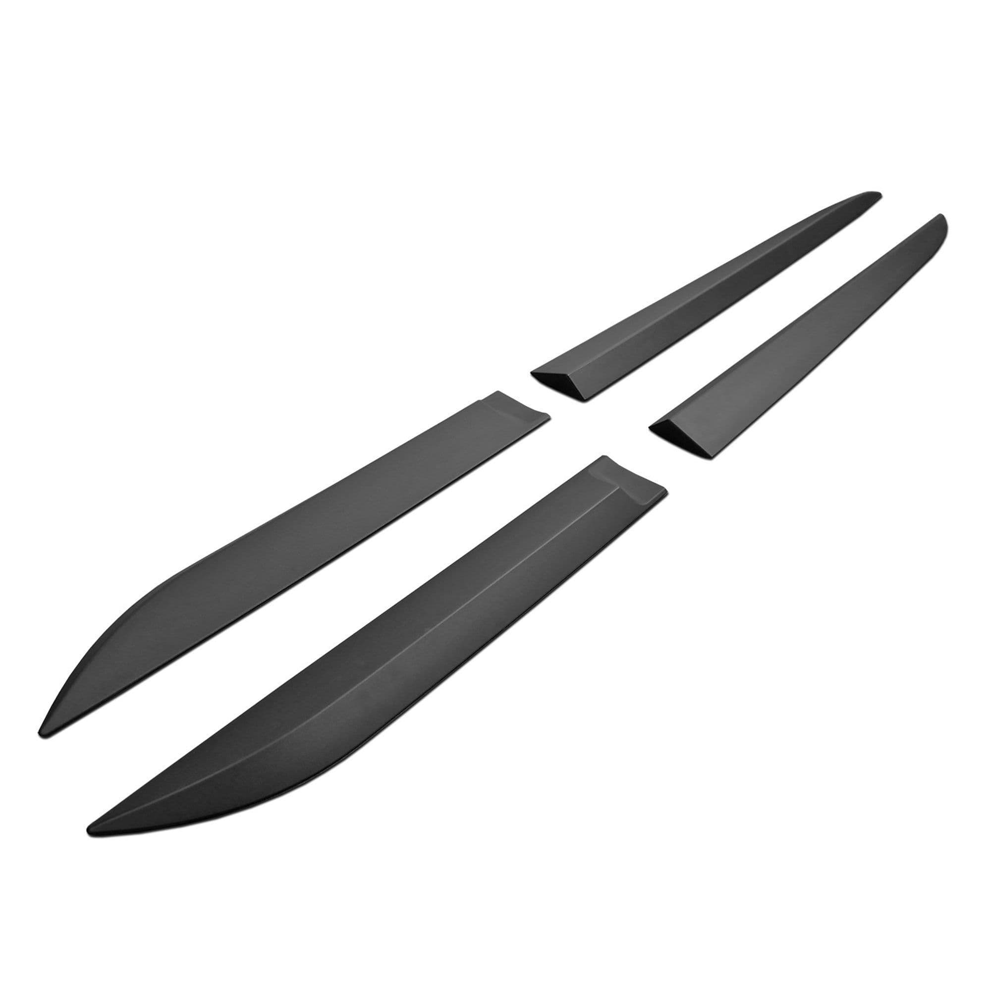 Side door trims — Black, Polyurethane composite PU, Matte