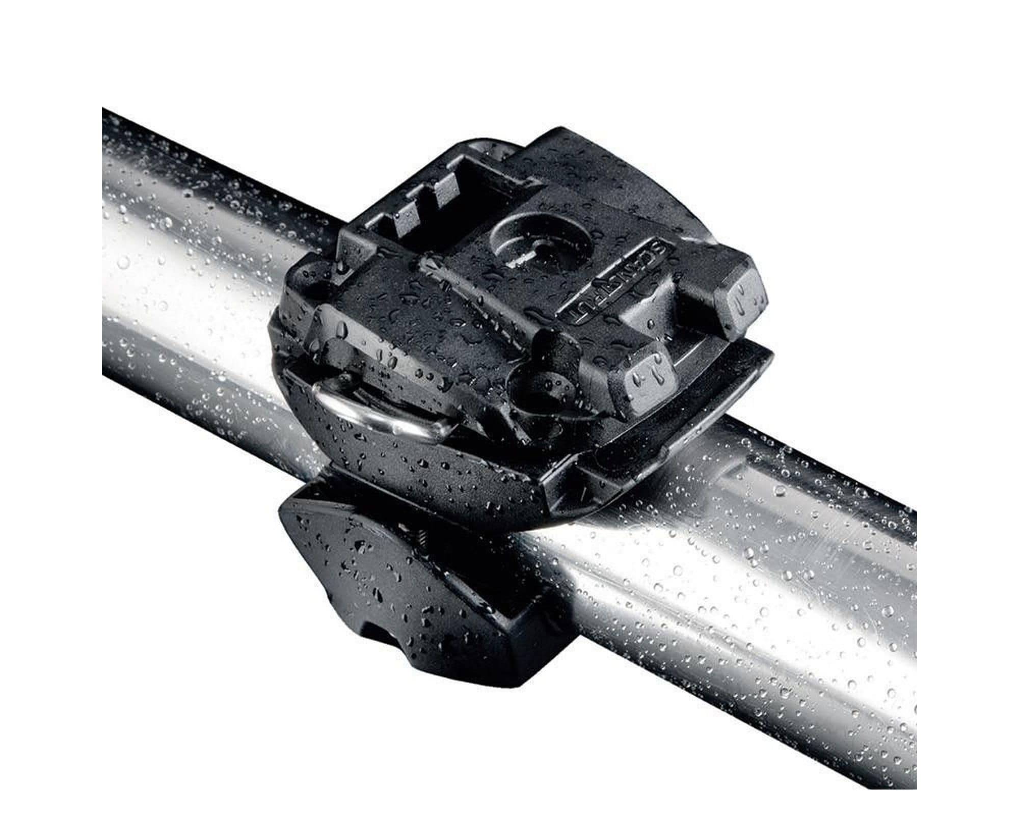 Universal electronic mounting bracket for railing ROKK Mini — Black, Plastic, Matte