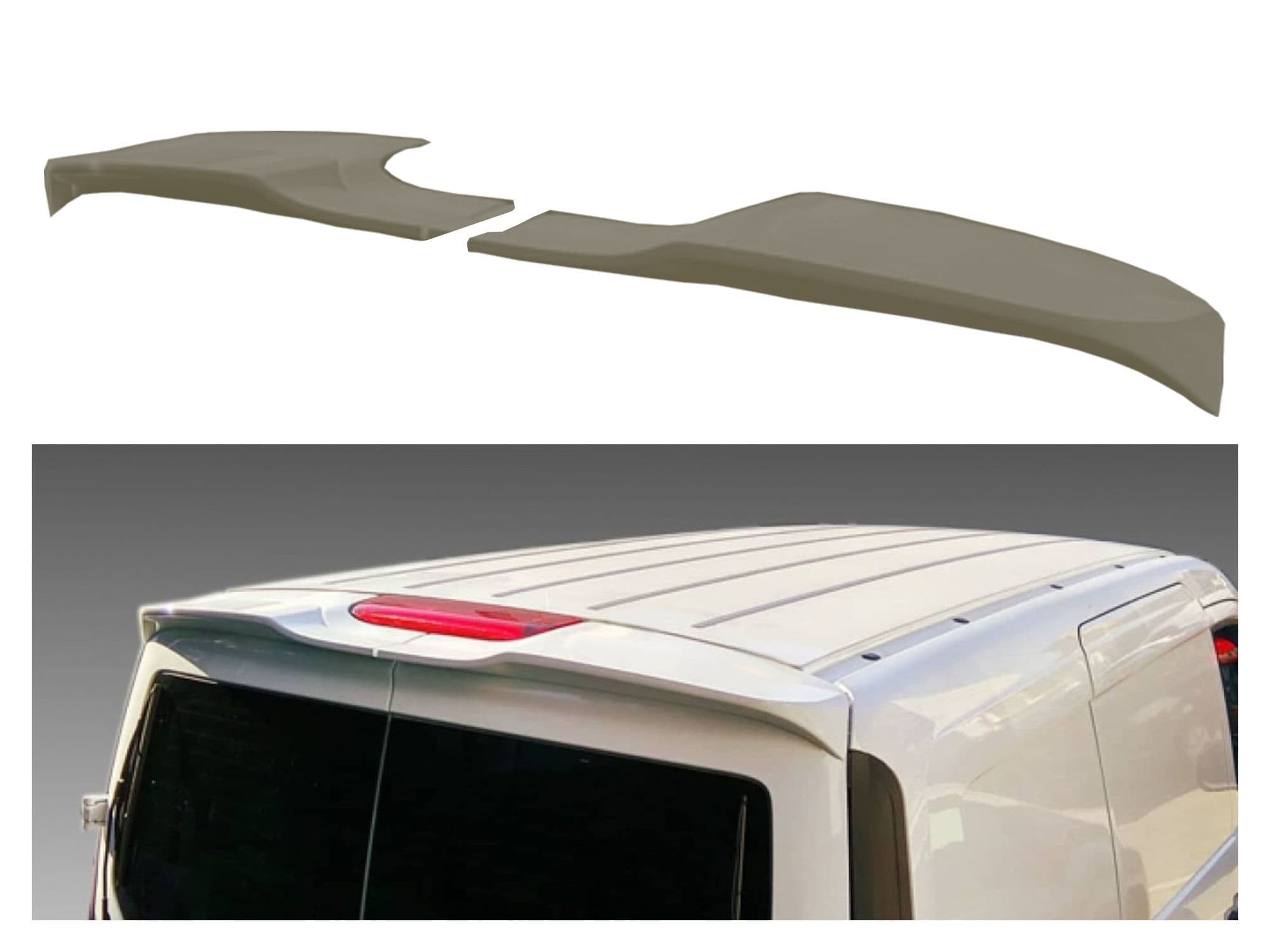 Roof spoiler — Polyurethane, For painting