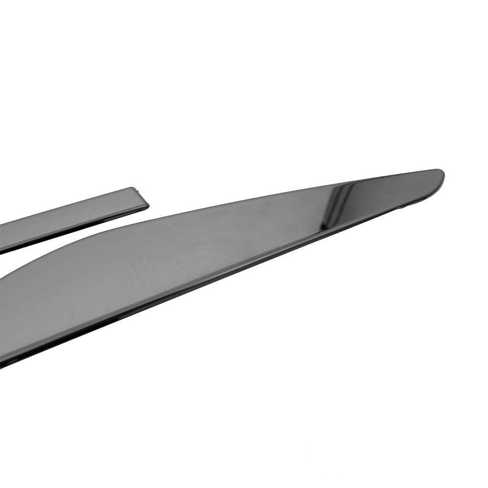 Moulures de portes latérales — Chrome noir, Acier inoxydable, Poli
