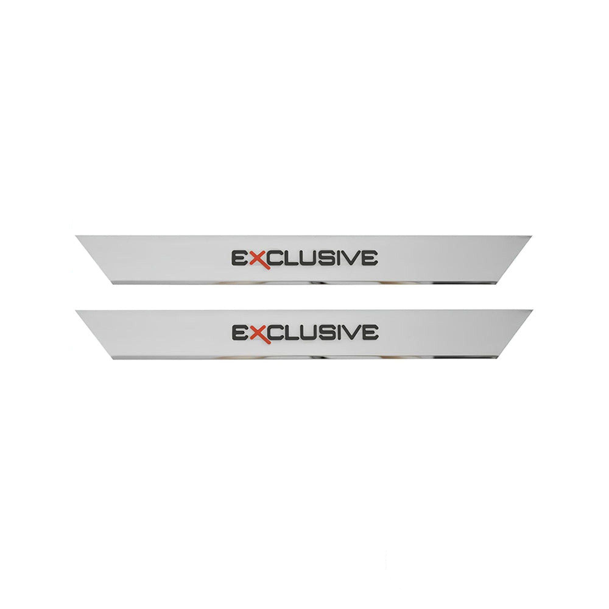 Seuils avant universels — Chrome, Acier inoxydable, Poli