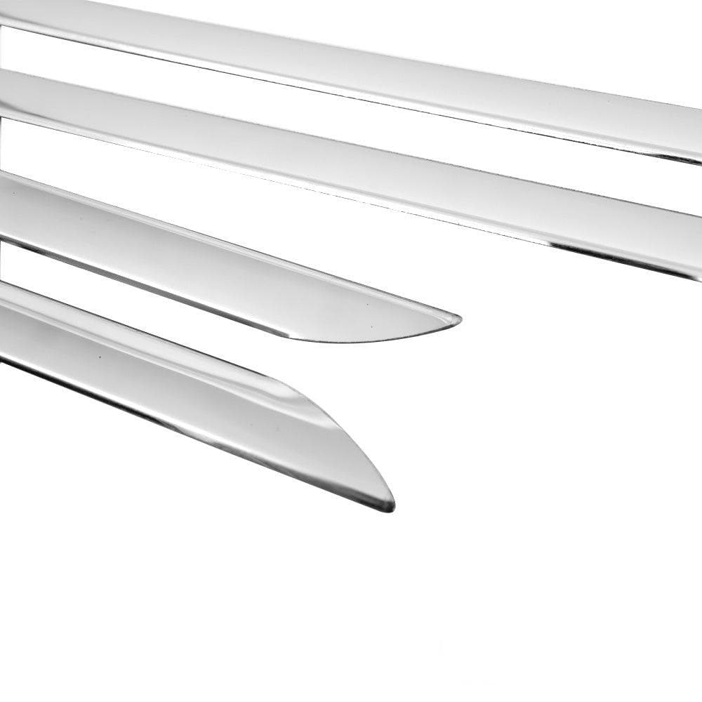 Moulures de portes latérales — Chrome, Acier inoxydable, Poli