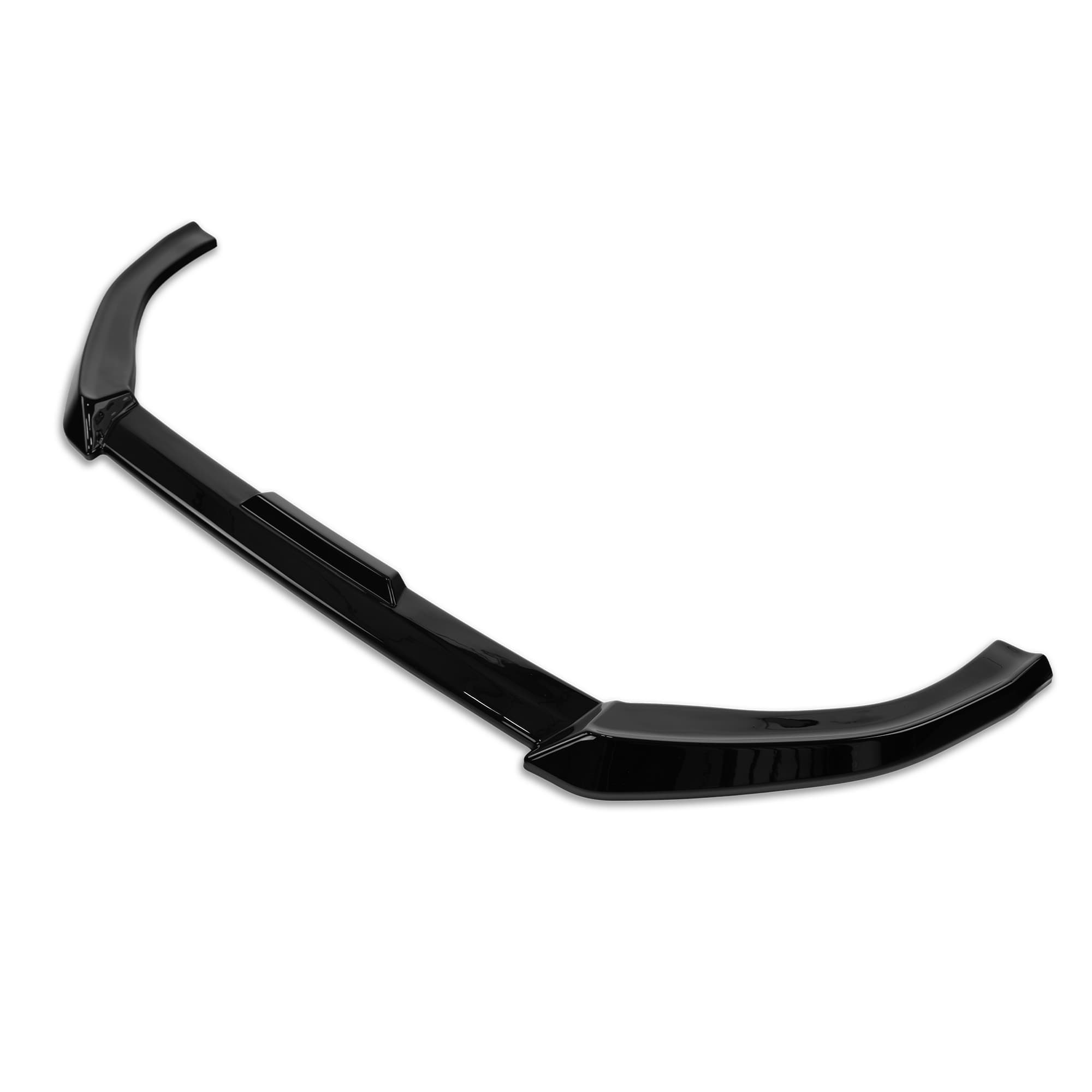Front splitter — Black, ABS plastic, Shiny