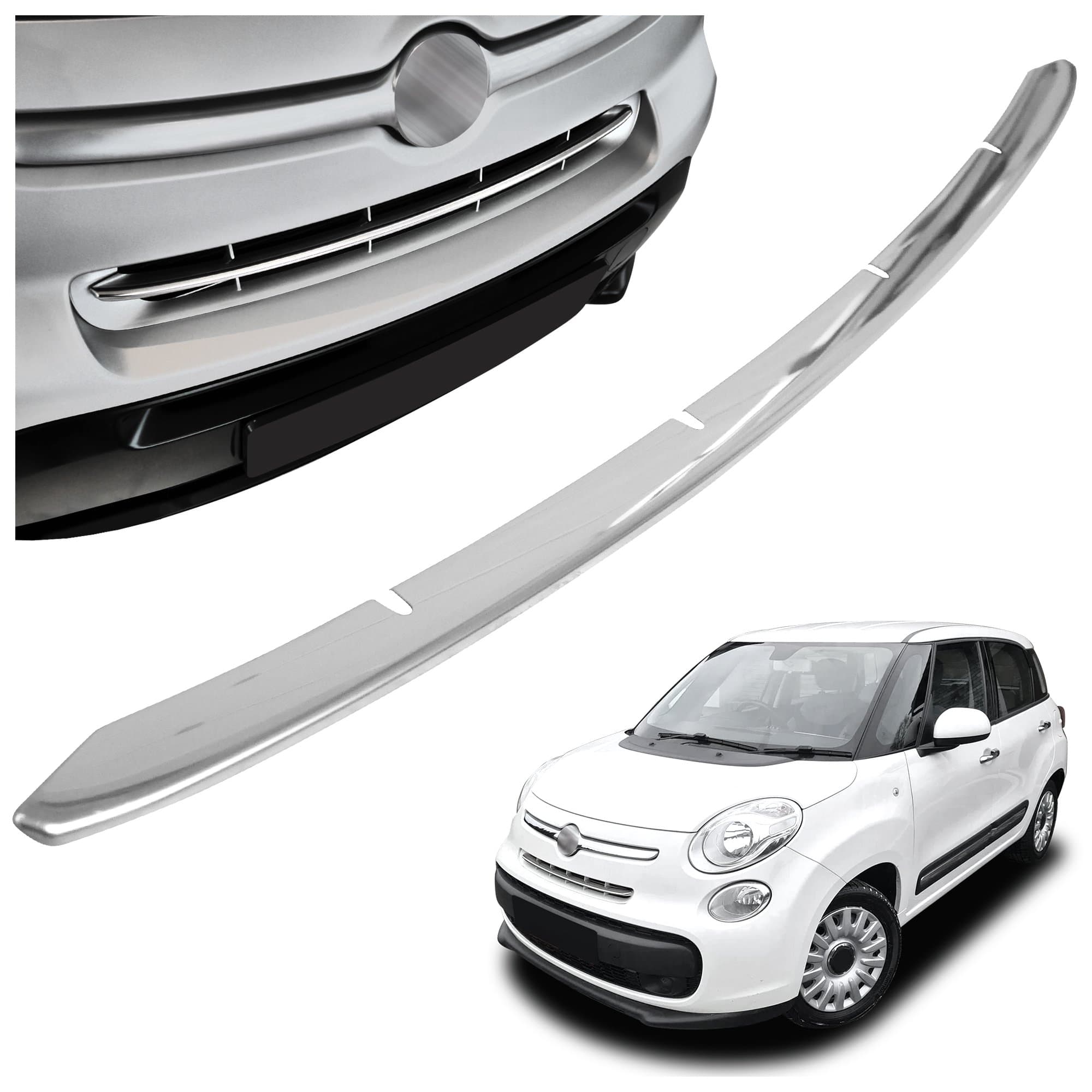 Front bumper grille trim — Chrome, Stainless steel, Polished