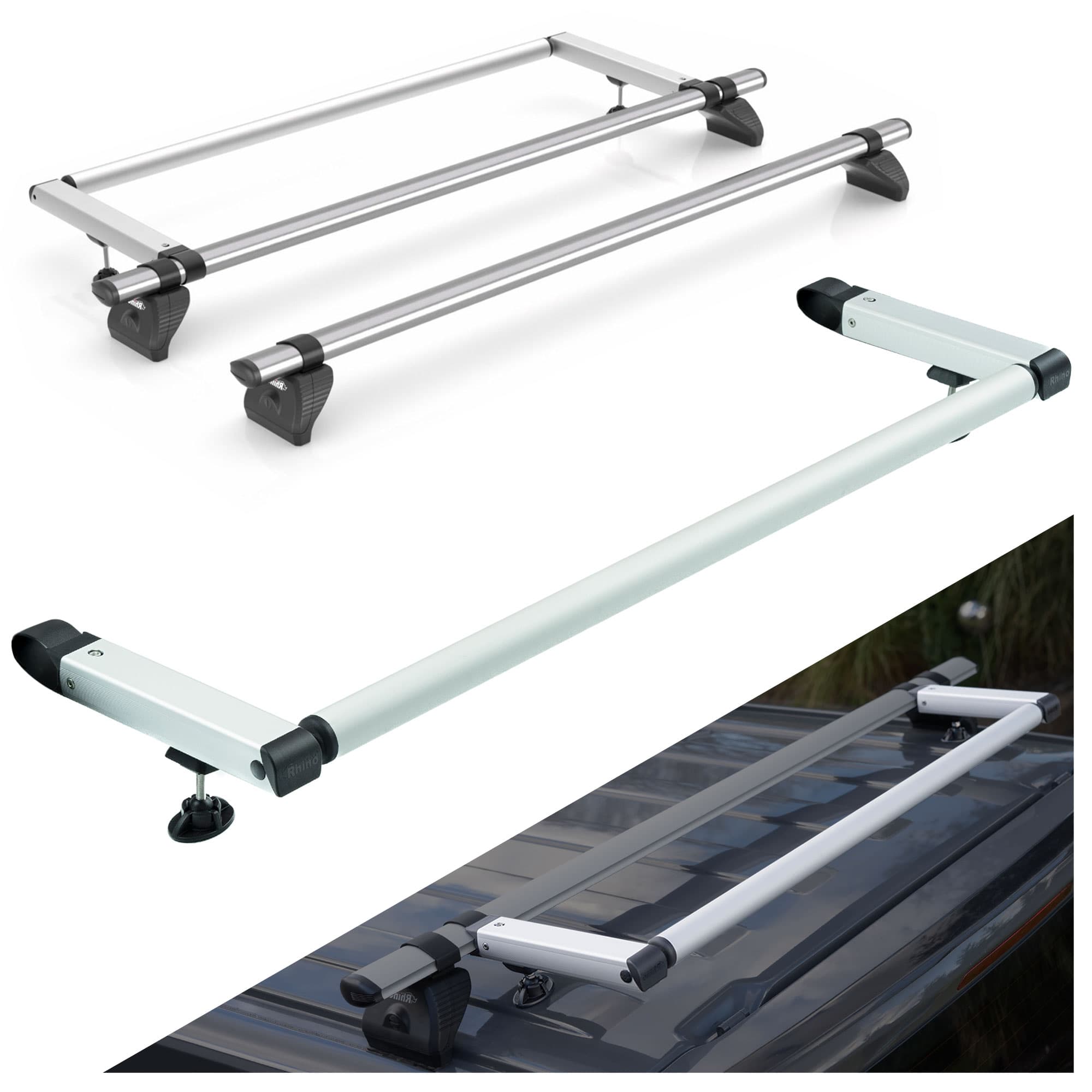 Load roller for Kammbar roof racks KammRoller — Silver, Stainless steel, Matte
