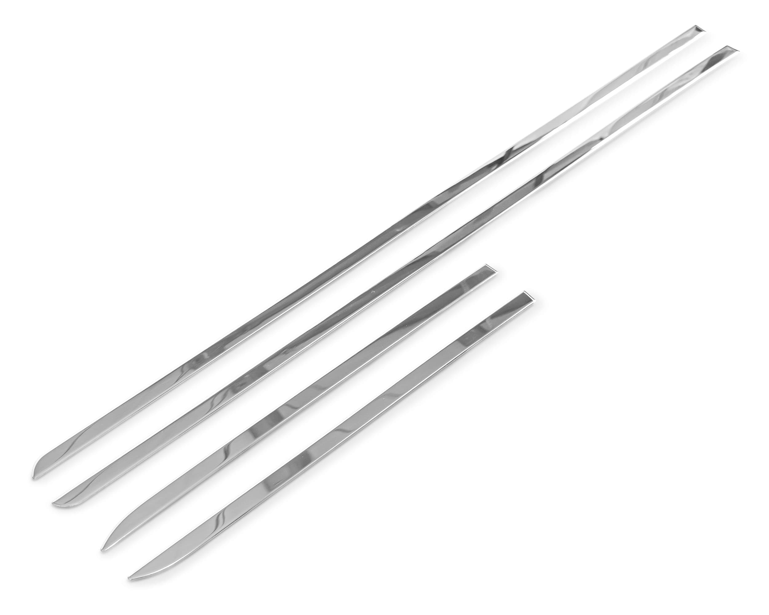 Side door trims — Chrome, Stainless steel, Polished
