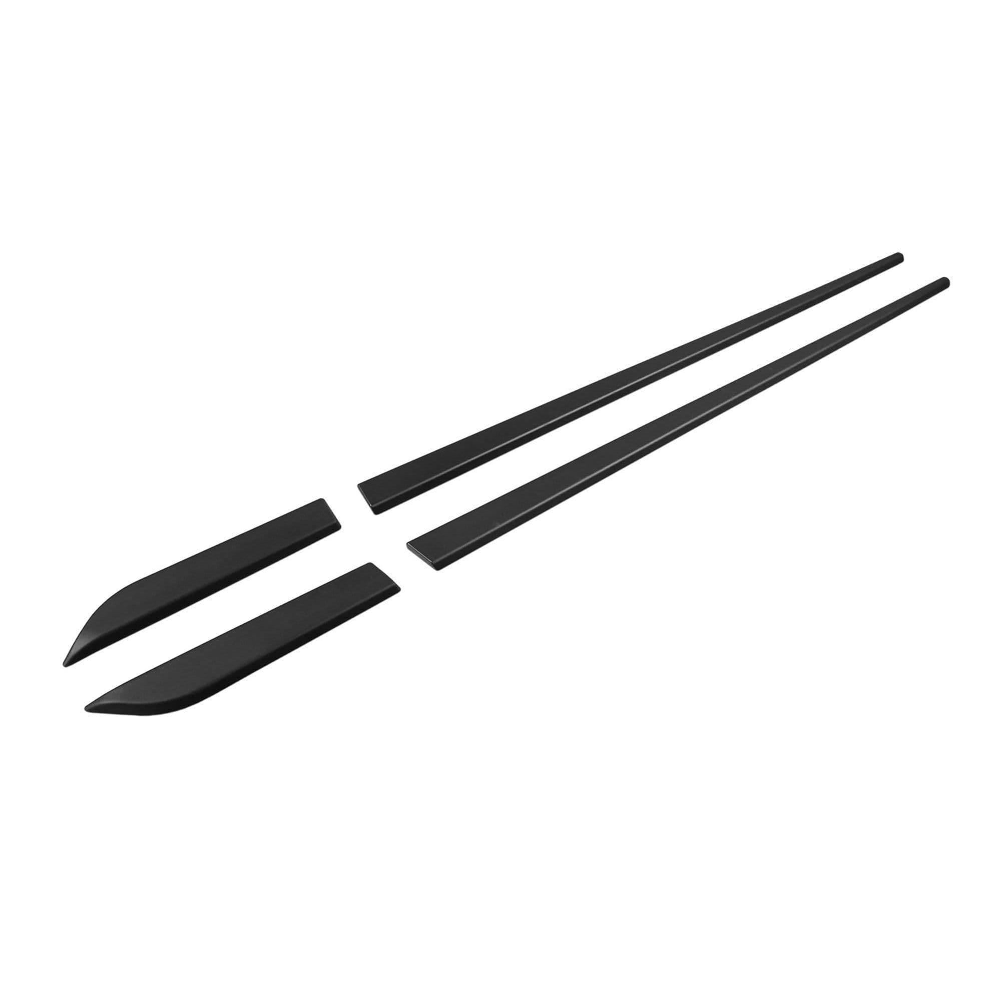 Side door trims — Black, Polyurethane composite PU, Matte