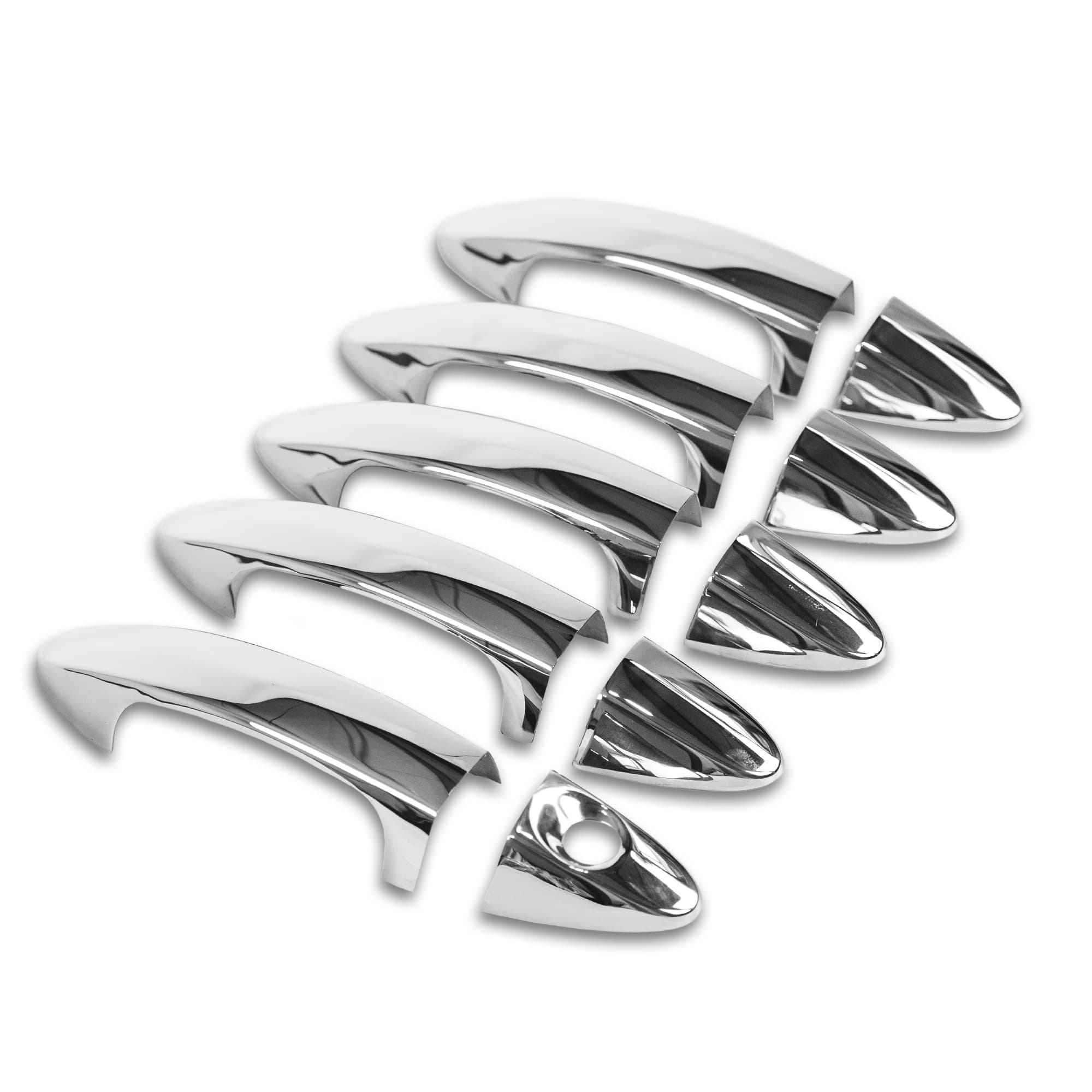 Handle covers — Chrome, Stainless steel, Polished