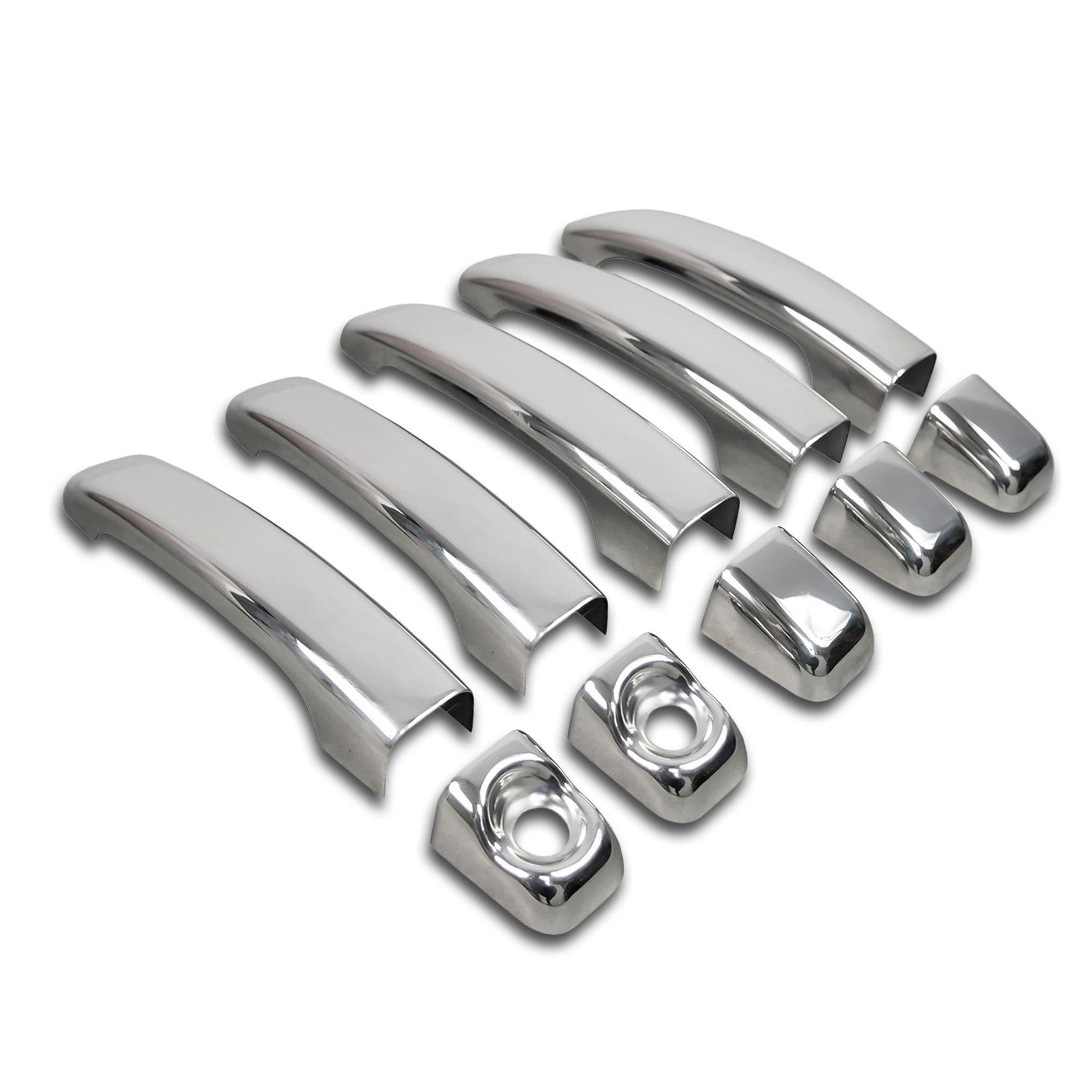 Handle covers — Chrome, Stainless steel, Polished