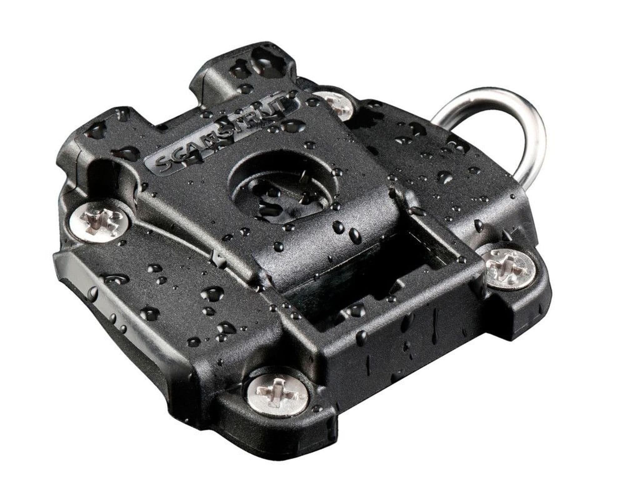 Universal electronic mounting bracket with screws ROKK Mini — Black, Plastic, Matte