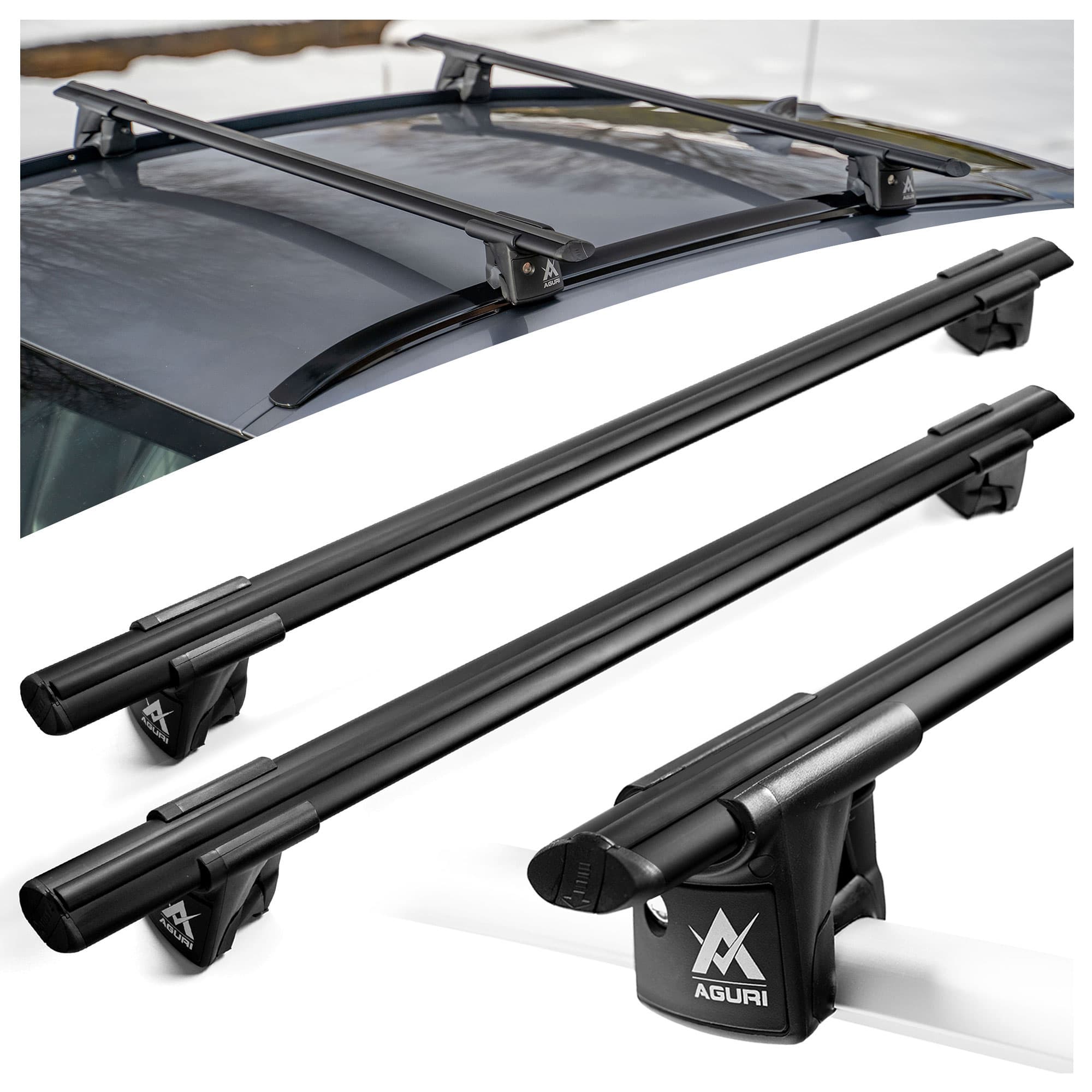 Dachgepäckträger Runner II — Schwarz, Aluminium | Kunststoff, Matt